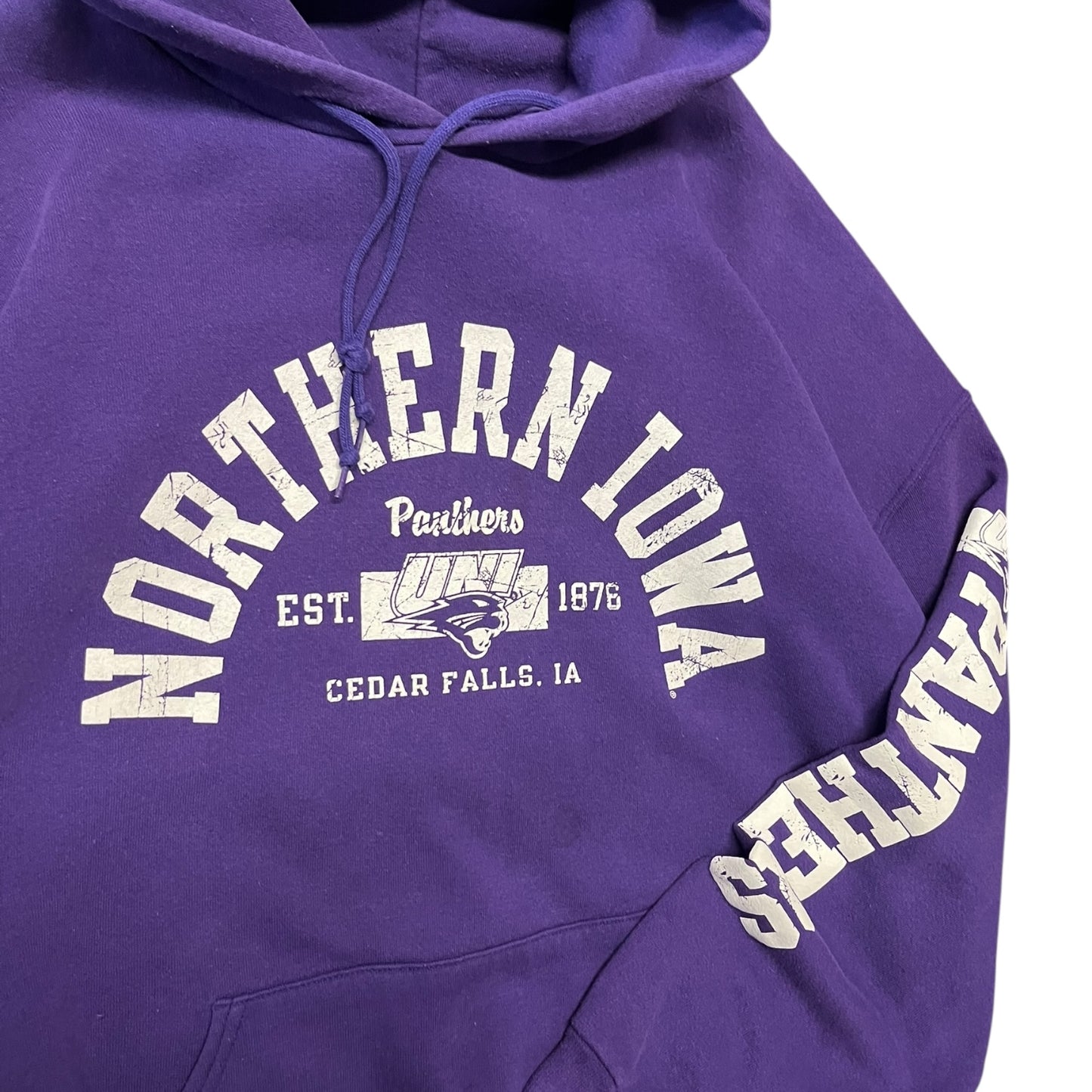 Y2K Northern Iowa Panthers Purple Russell Hoodie