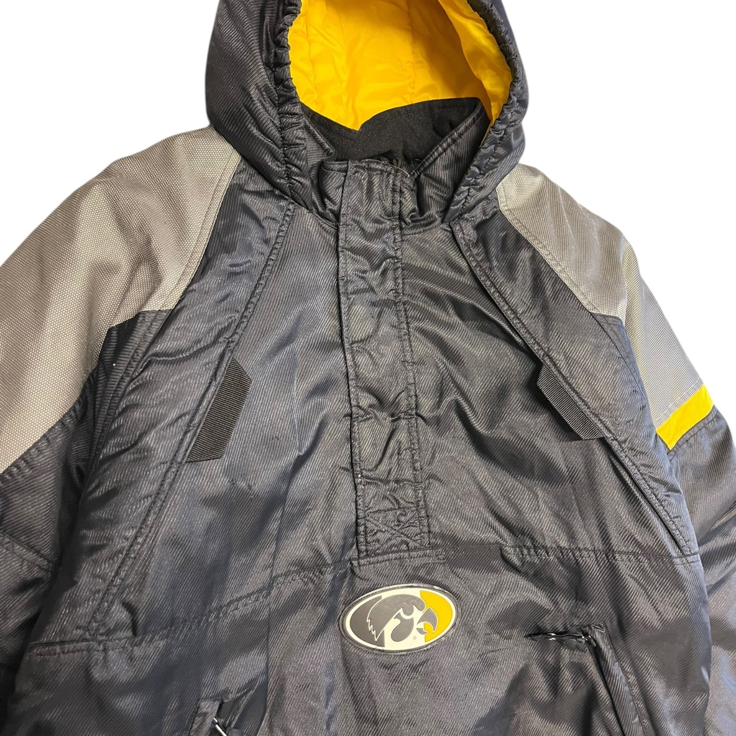 Vintage Starter Iowa Hawkeyes Half Zip Jacket
