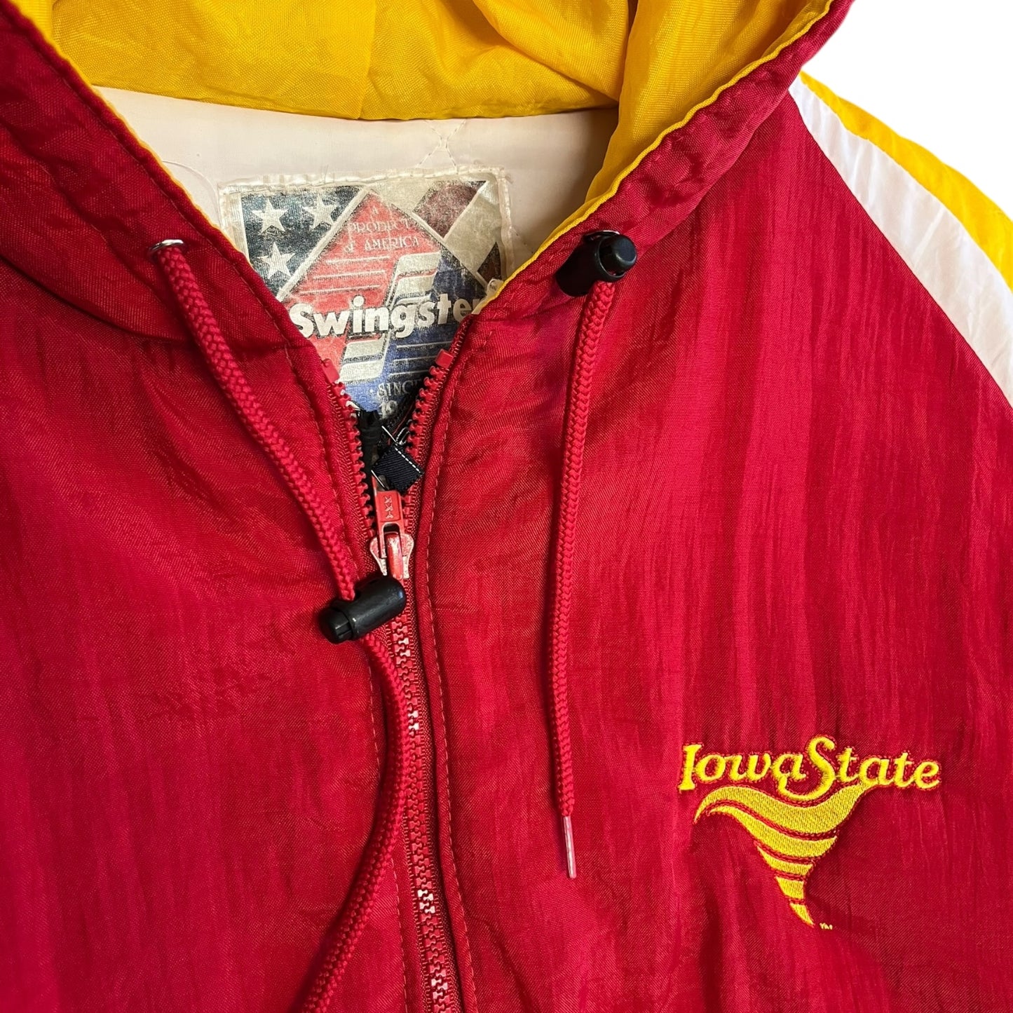 Vintage Iowa State Tornado Logo Puffer Jacket