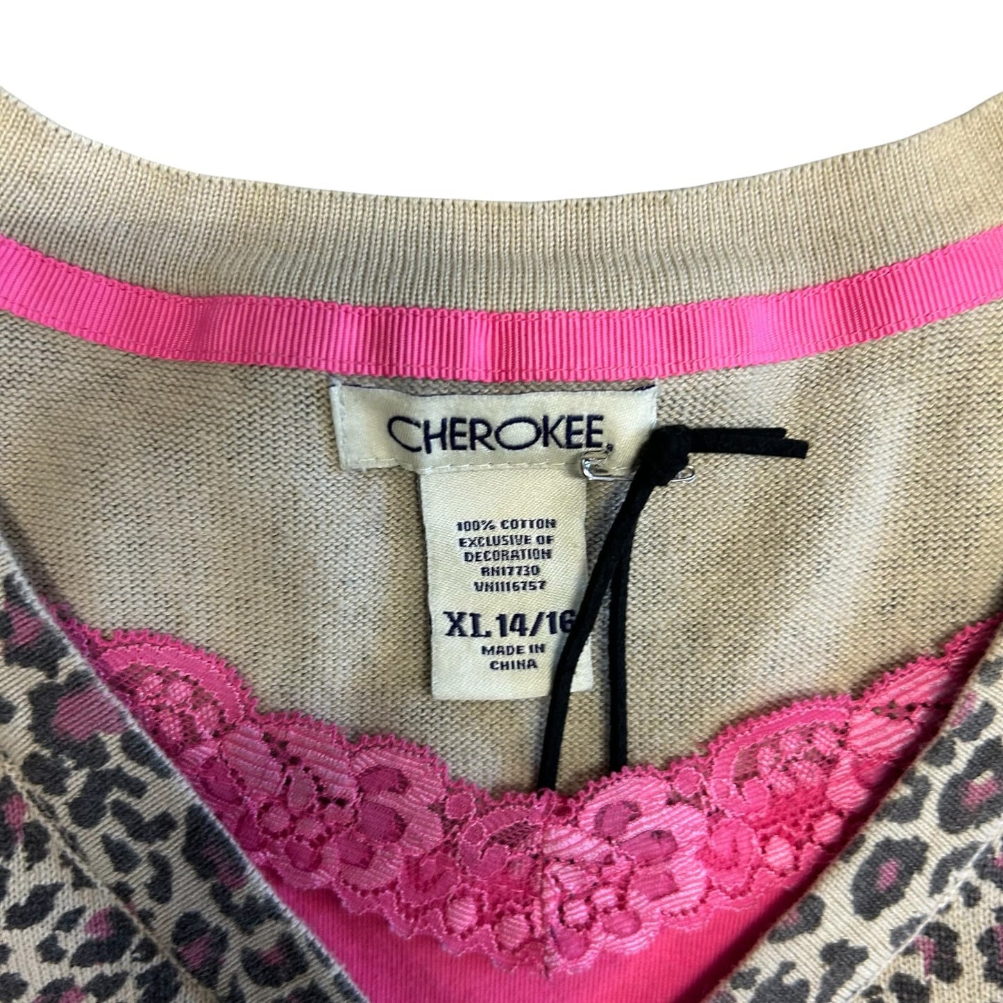 Women’s Y2K Cherokee Leopard Print Top