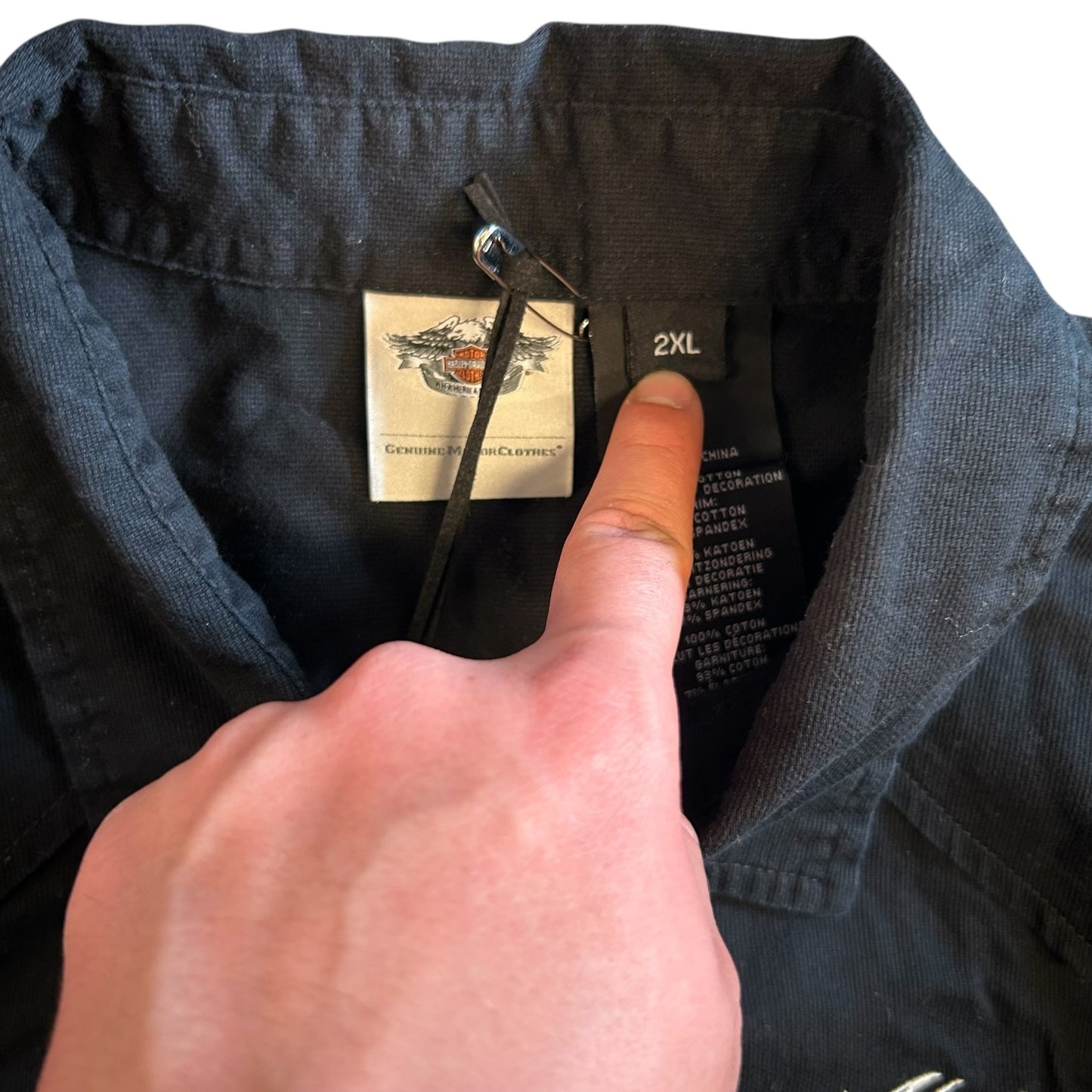 Y2K Women’s Harley Davidson Black Button Up Shirt