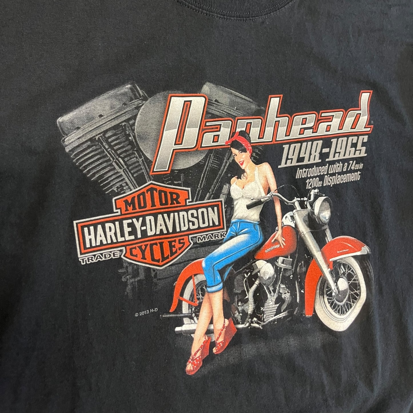 Y2K Harley Davidson “Panhead”Motorcycle Women Tee