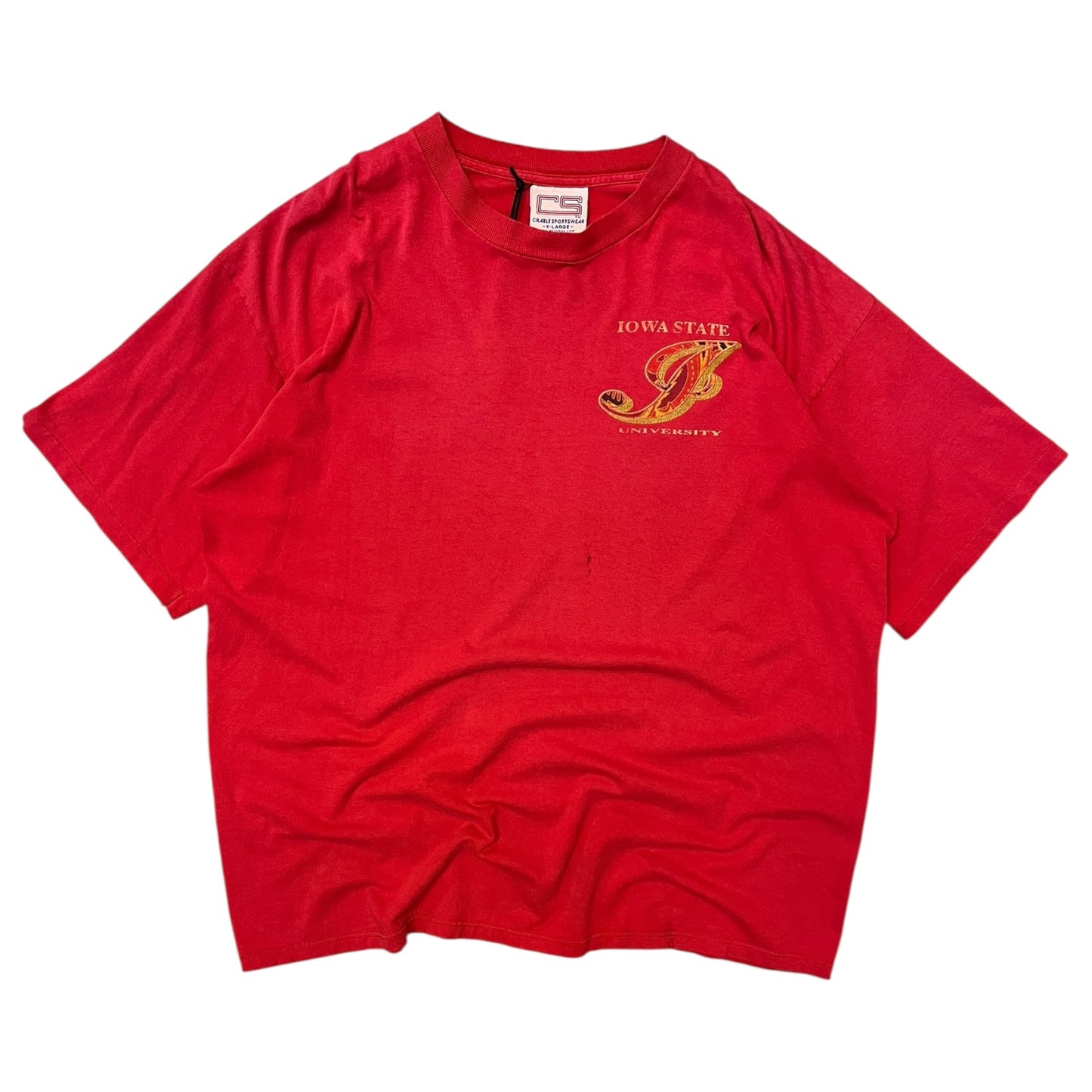 Vintage Iowa State Paisley Spell Out Tee