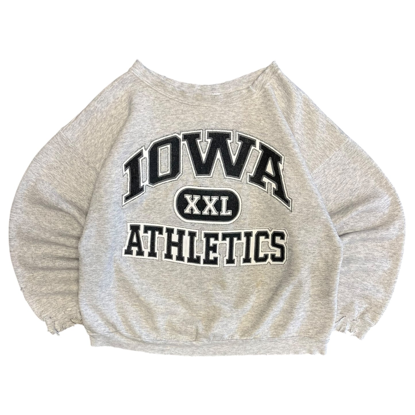 Vintage Iowa Athletics Grey & Black Sweatshirt