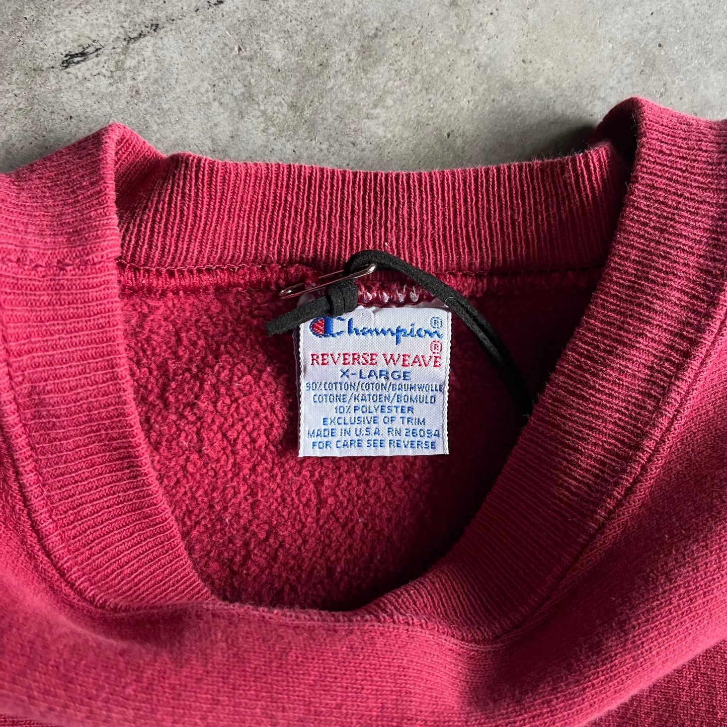 Vintage Champion Reverse Weave Iowa State Spellout Red