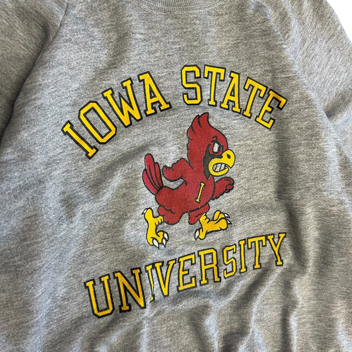 Vintage Iowa State University Cy Grey Raglan Sweatshirt