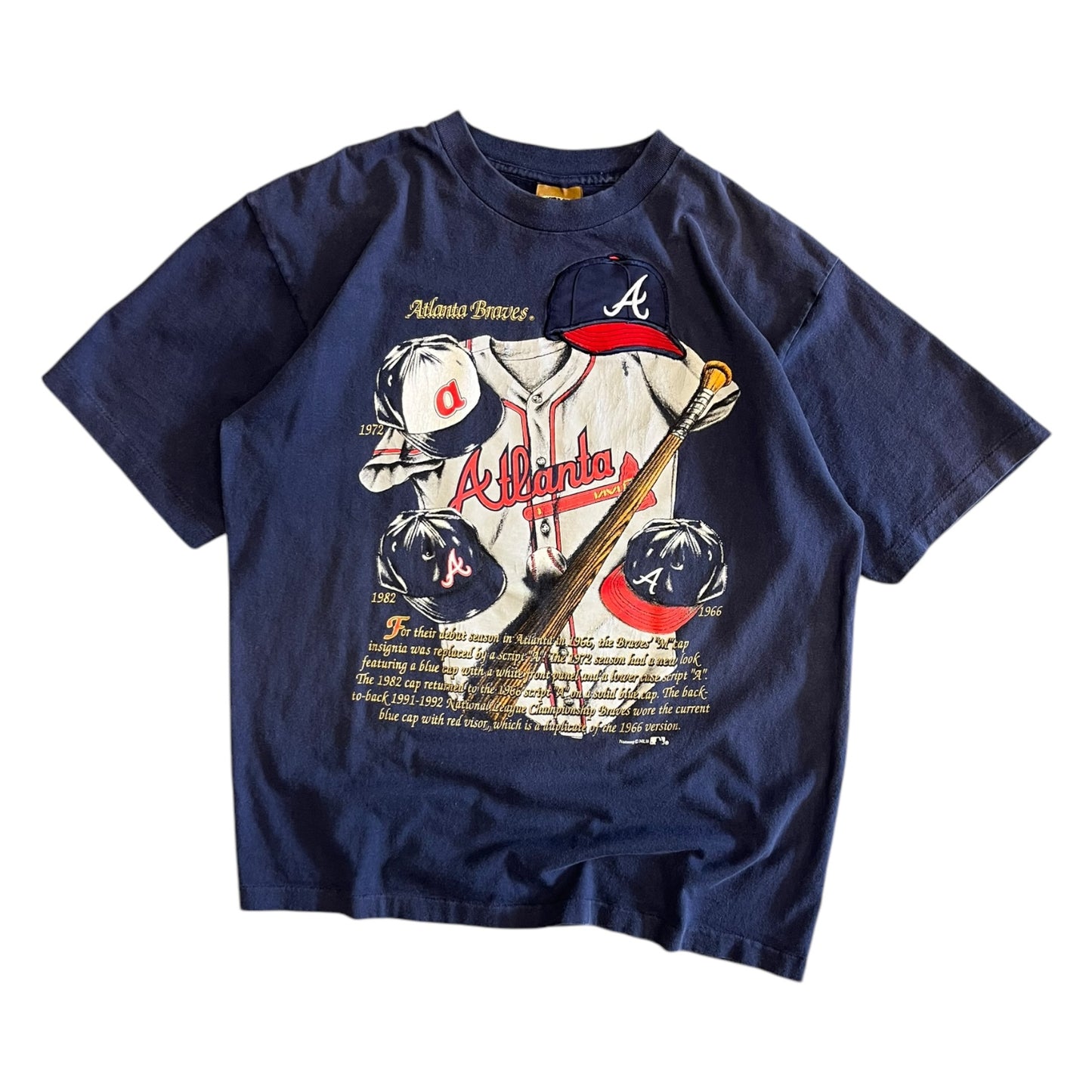 Vintage Nutmeg Atlanta Braves Hat T Shirt