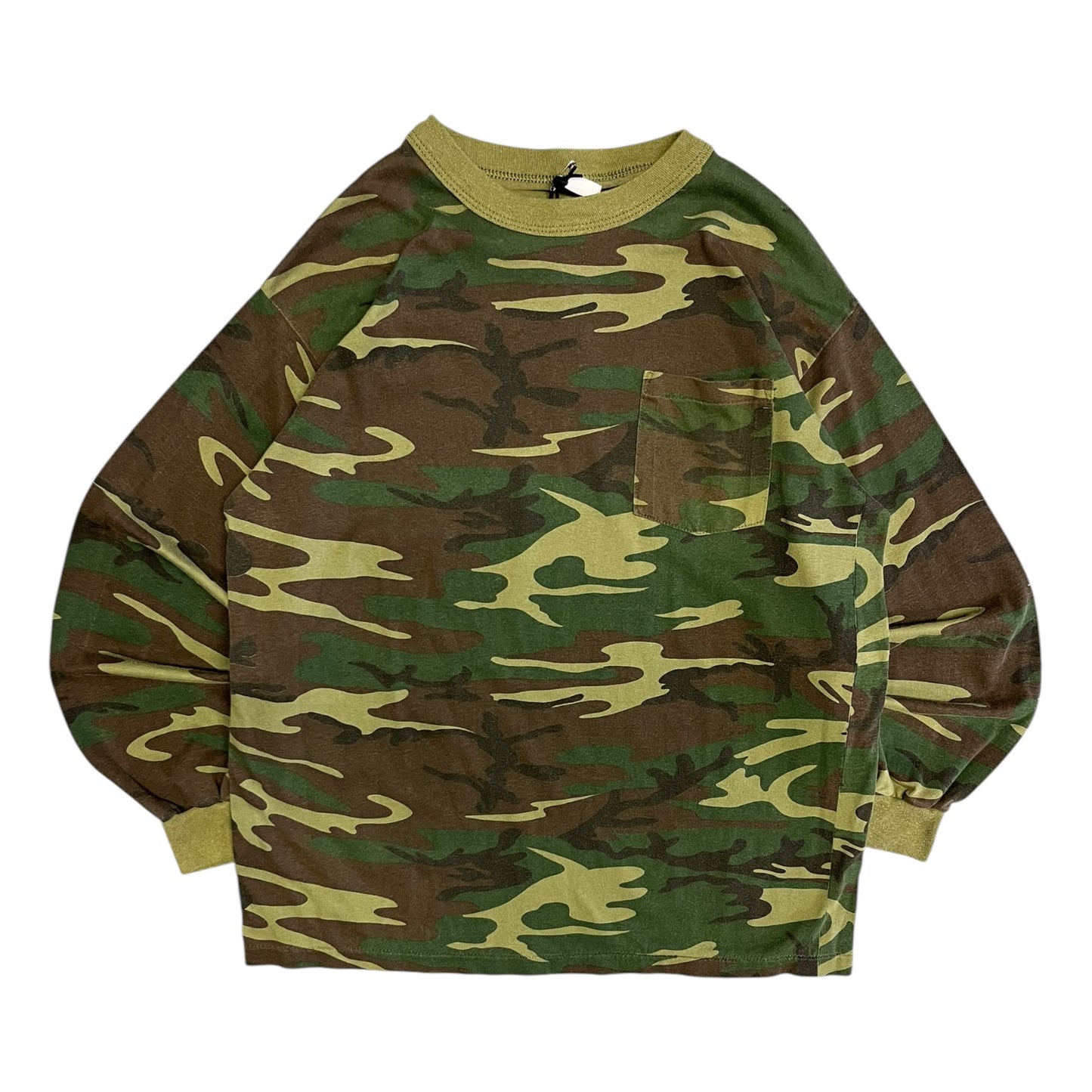 Vintage Army Camo Pocket Long Sleeve