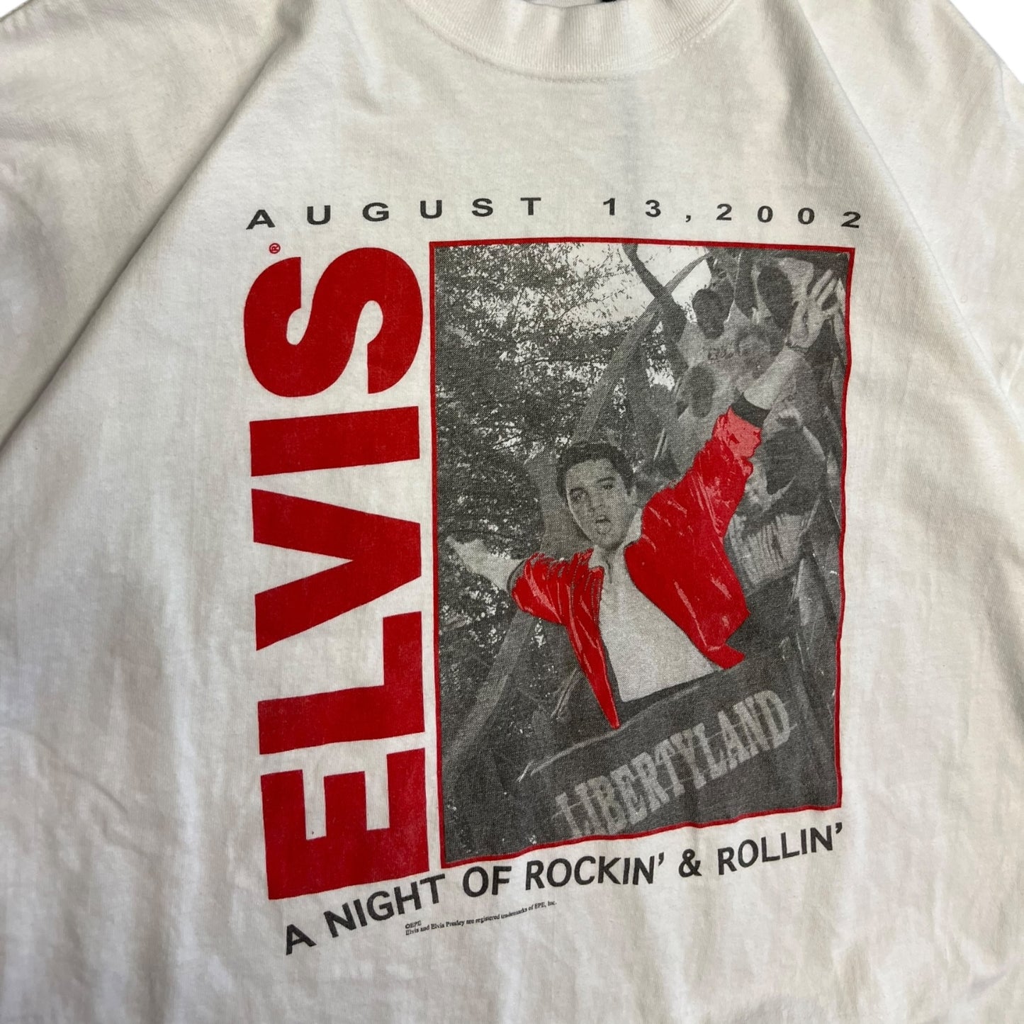 Y2K Elvis “A Night of Rockin’ & Rollin” tee