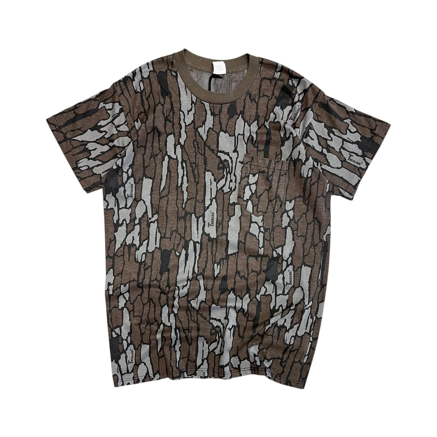 Vintage TreBark Camo Pocket T Shirt