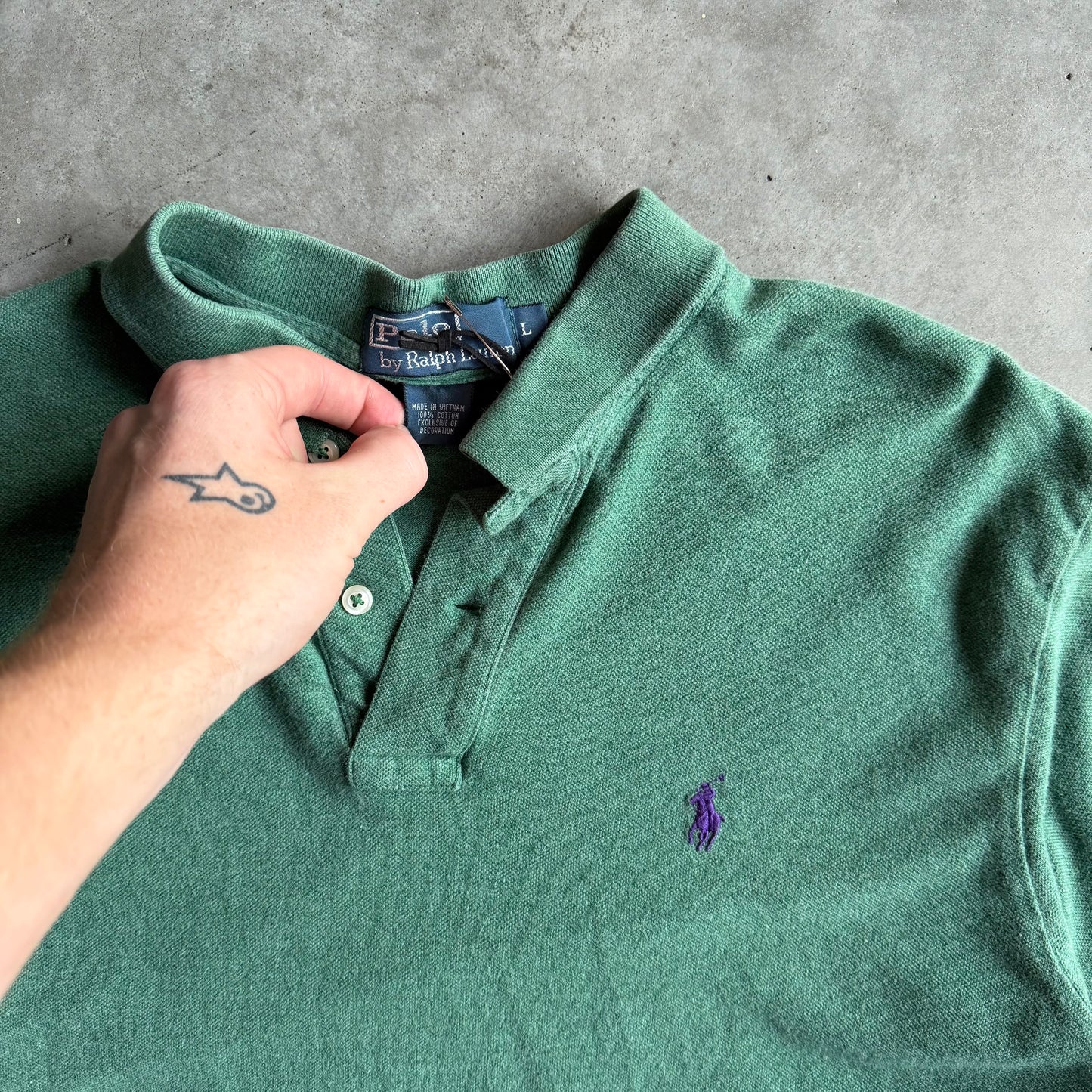 Polo RL Small Horse Sage Polo