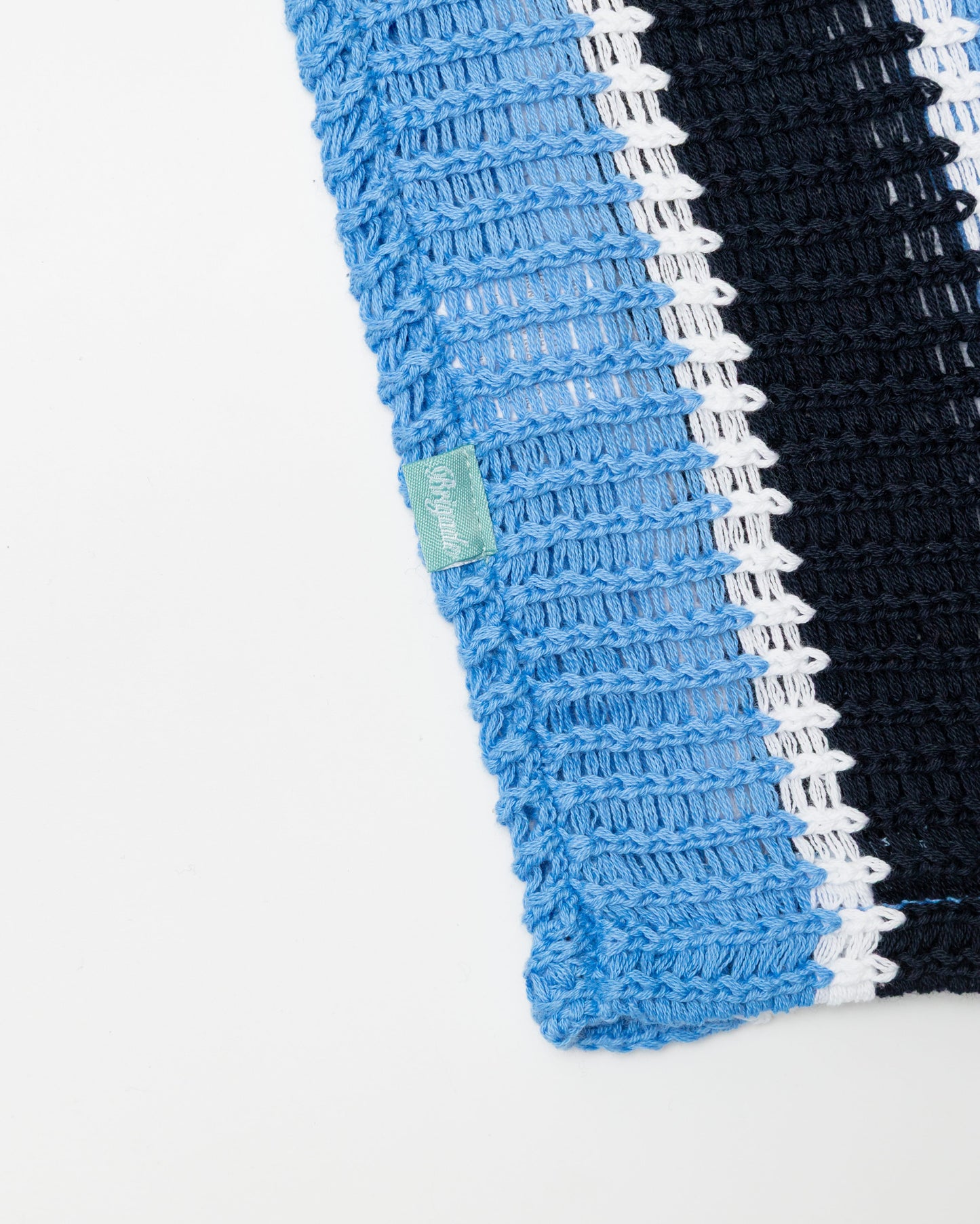 Brigade - Striped Script Knit T-Shirts (Blue)