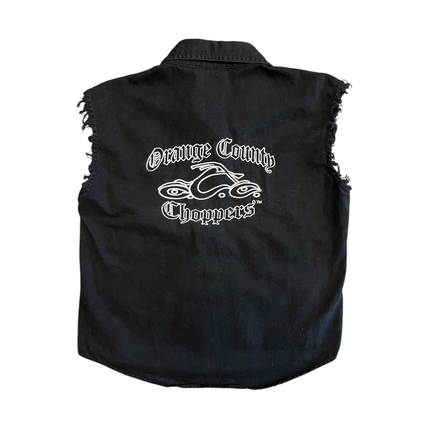 Women’s Y2K Orange County Choppers Cutoff Black Vest