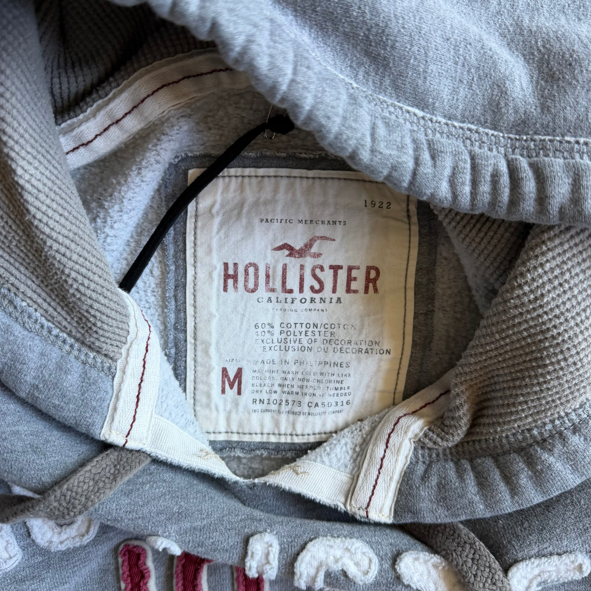 Y2K Women’s Hollister 1922 Grey Hoodie