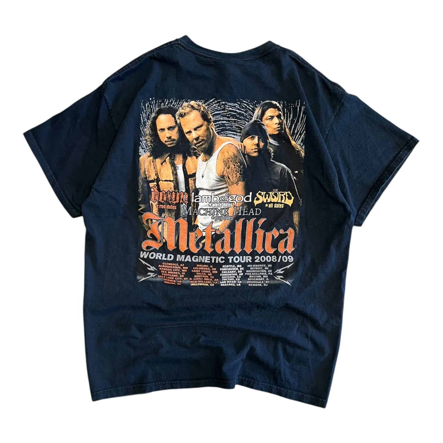 Y2K ‘08/‘09 Metallica World Magnetic Tour Tee