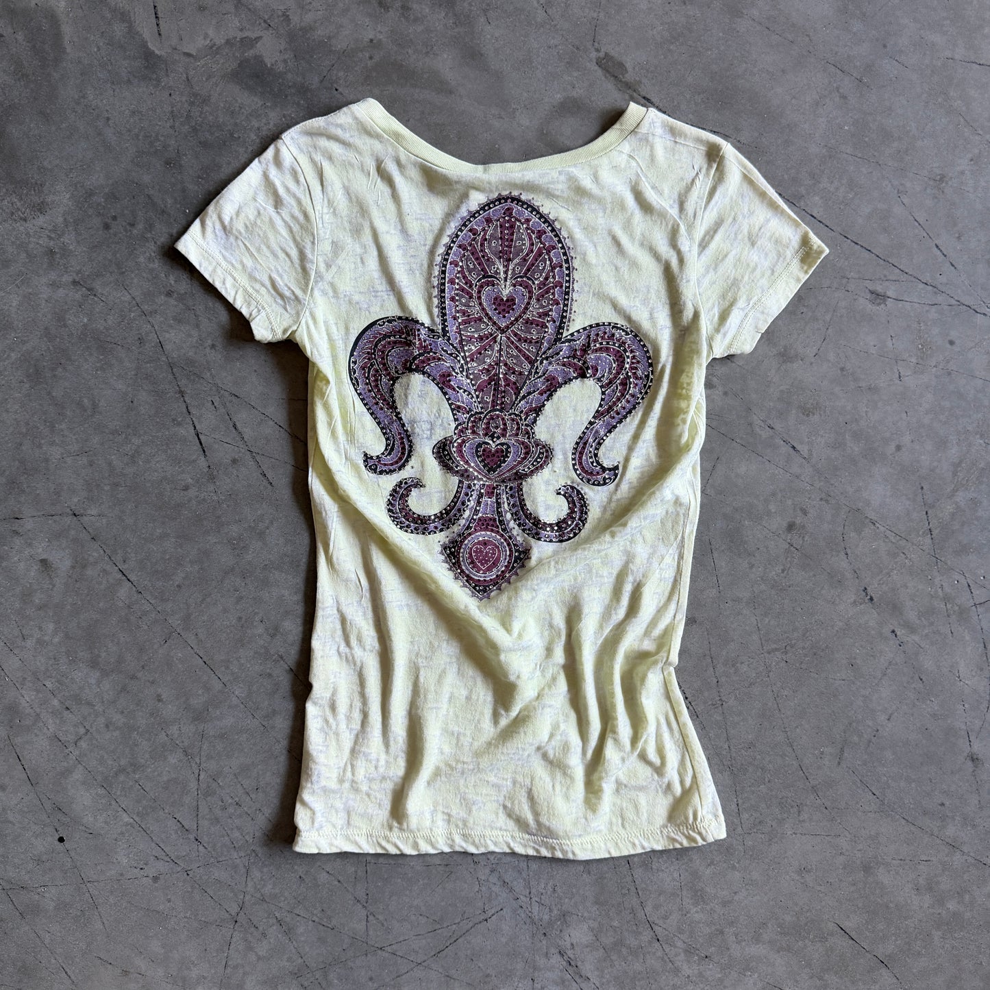 Y2K Vocal Yellow Acid Fleur Tee