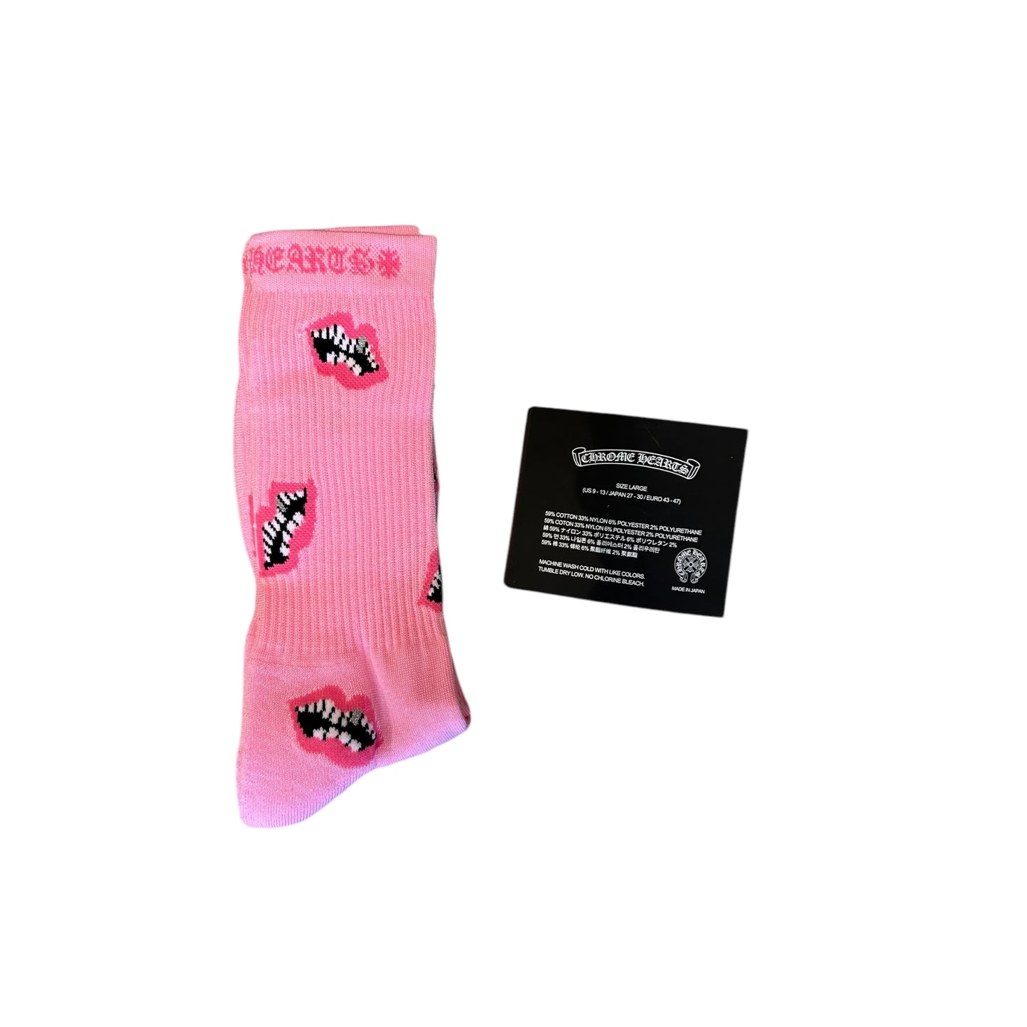 Chrome Hearts Matty Boy Chomper Socks - Pink