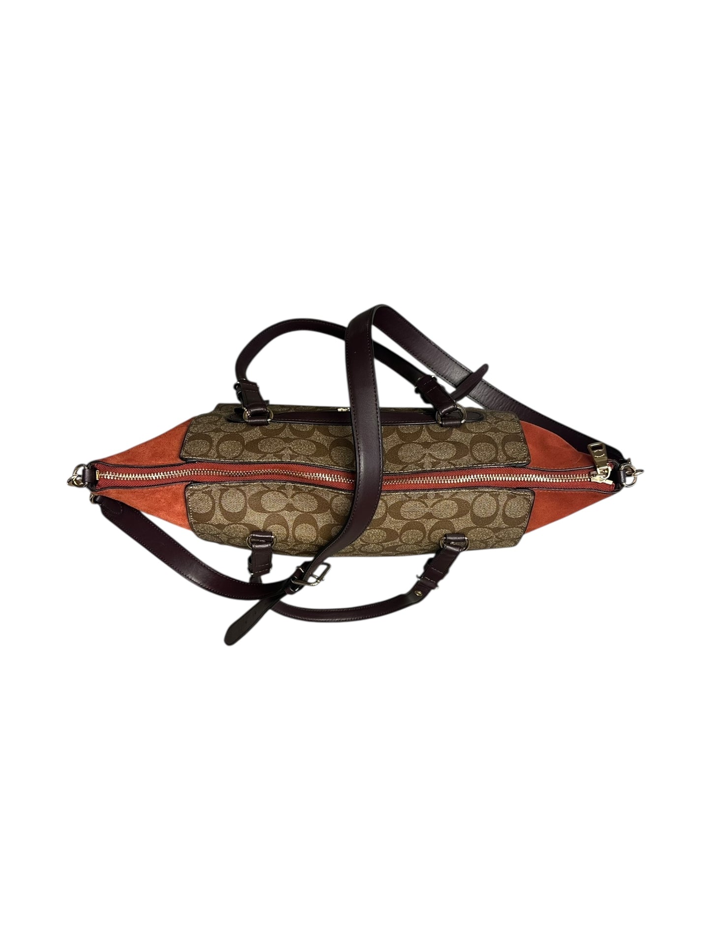 2021 Coach Kleo Carryall in Signature Canvas Khaki/Multi Handbag