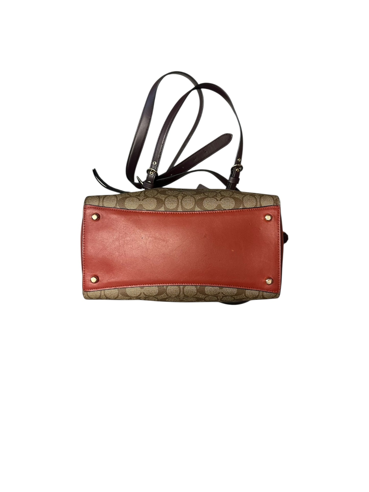 2021 Coach Kleo Carryall in Signature Canvas Khaki/Multi Handbag