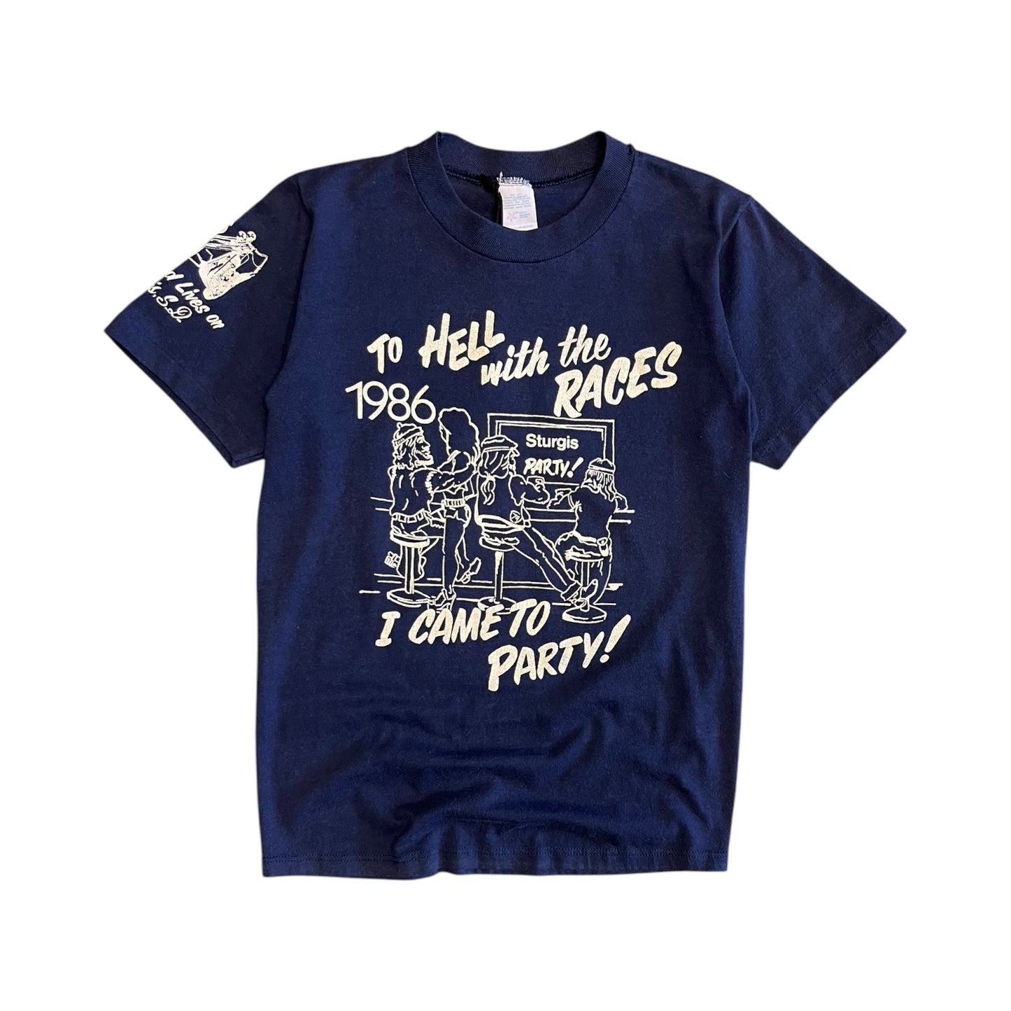 Vintage ‘86 “To Hell With The Races” Sturgis Tee