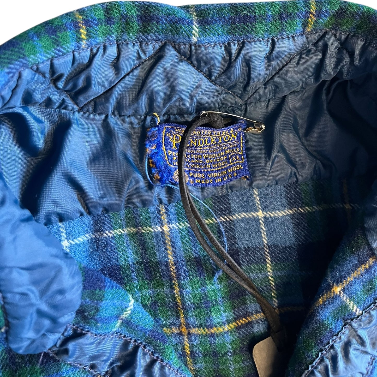 Vintage Pendleton Blue Wool Flannel