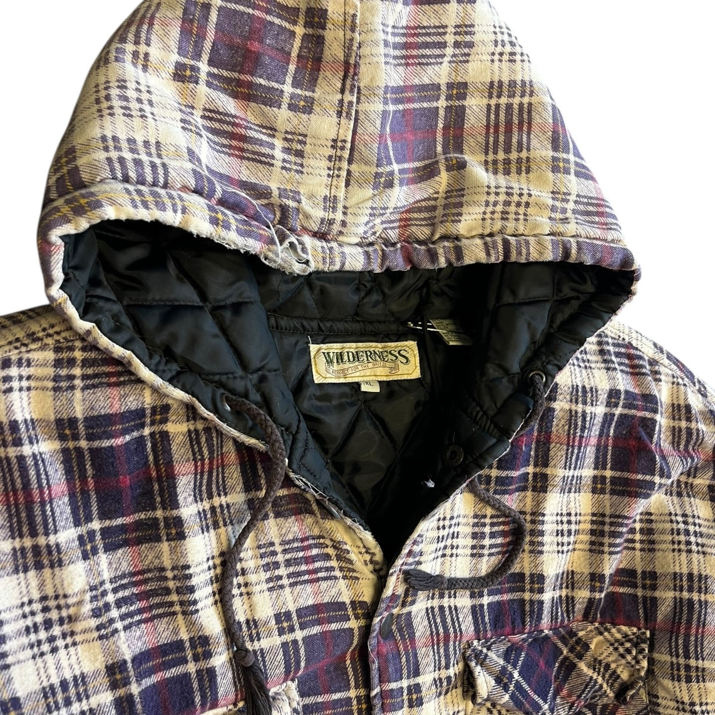 Vintage Wilderness Quilt Lined Flannel Coat