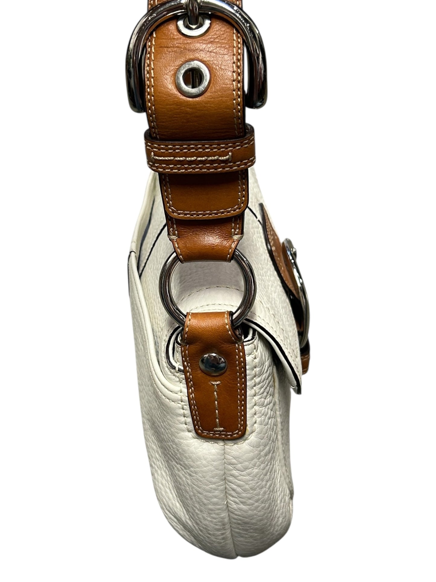 2008 Coach F13105 Hampton Soho Satchel In Ivory