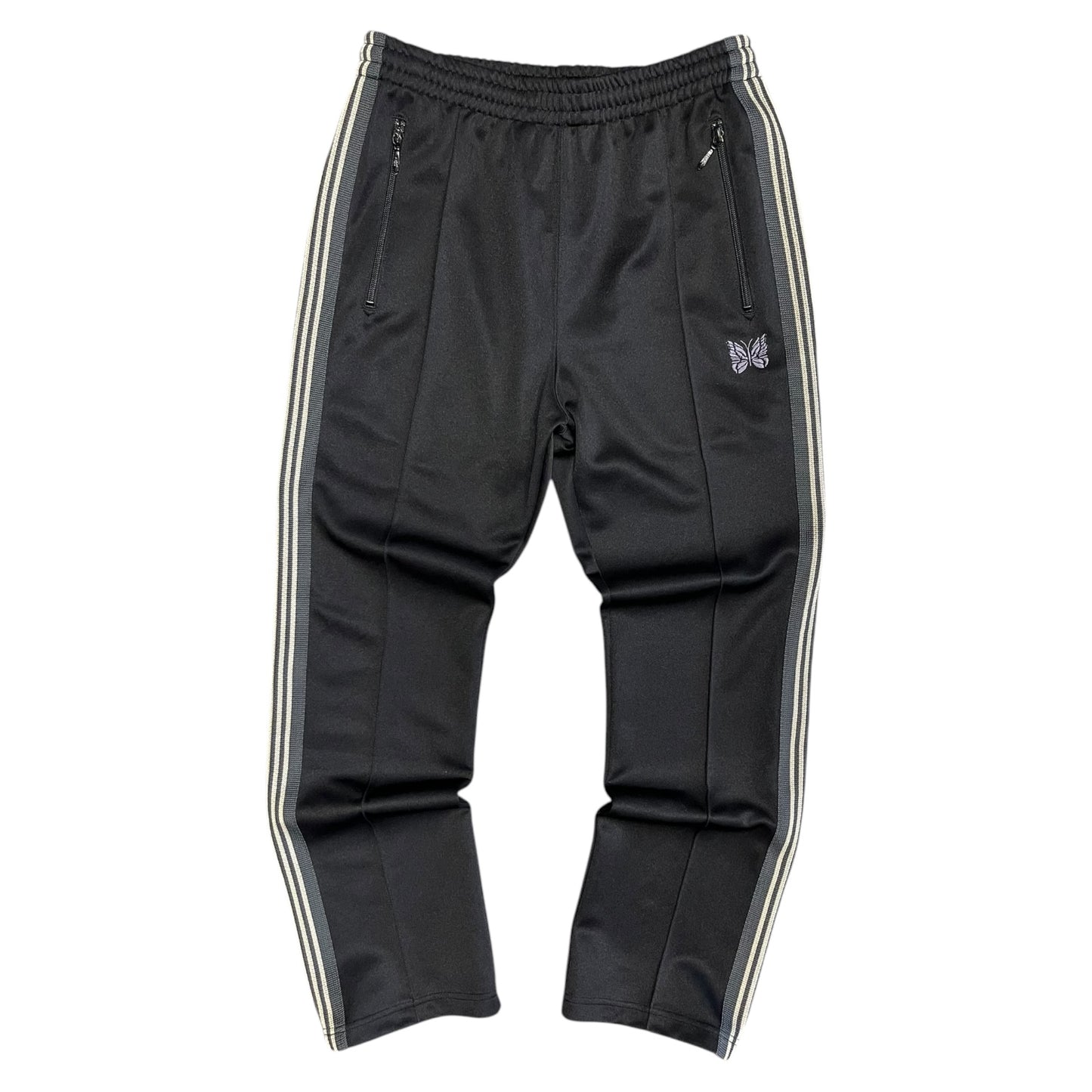 Needles Straight Leg Stripe Sweatpants Black/Grey/Tan