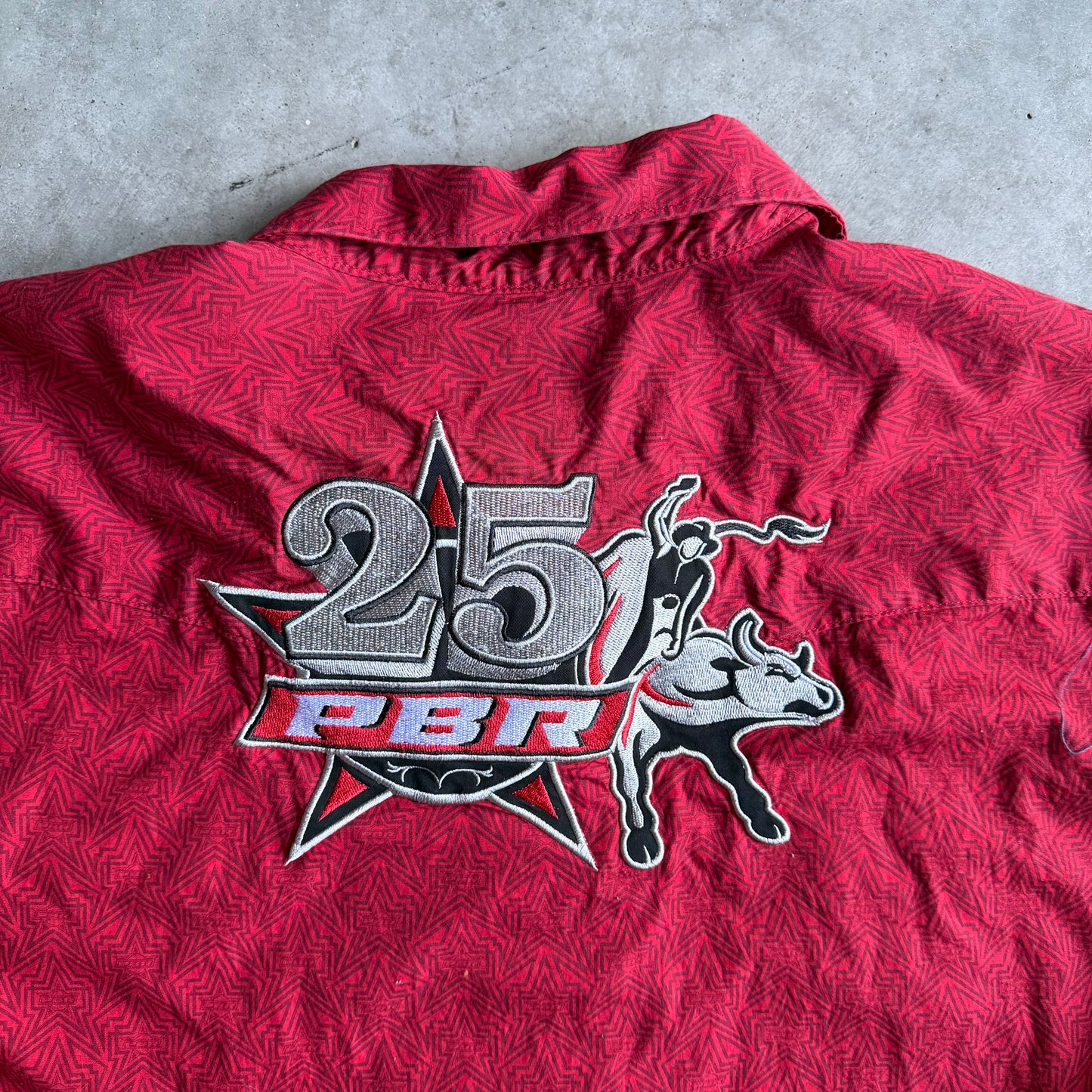 Y2K Wrangler PBR 25th Anniversary Embroidered Shirt