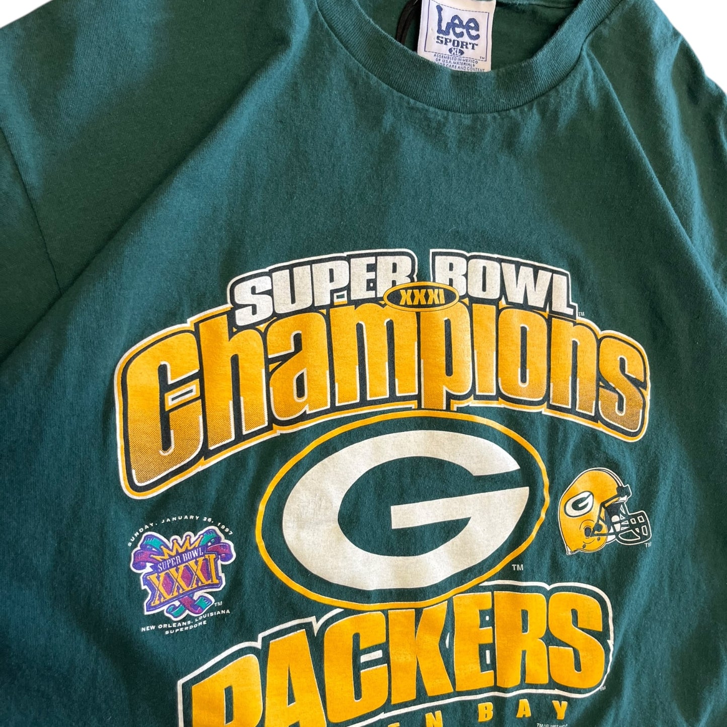 Vintage Green Bay Packers Super Bowl XXXI Champions T Shirt