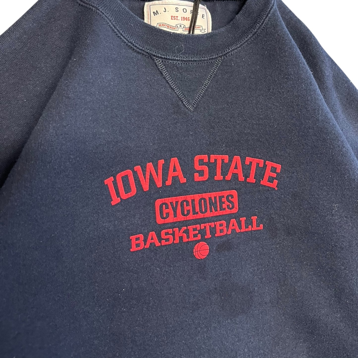 Vintage Iowa State Cyclones Basketball Navy Sweatshirt