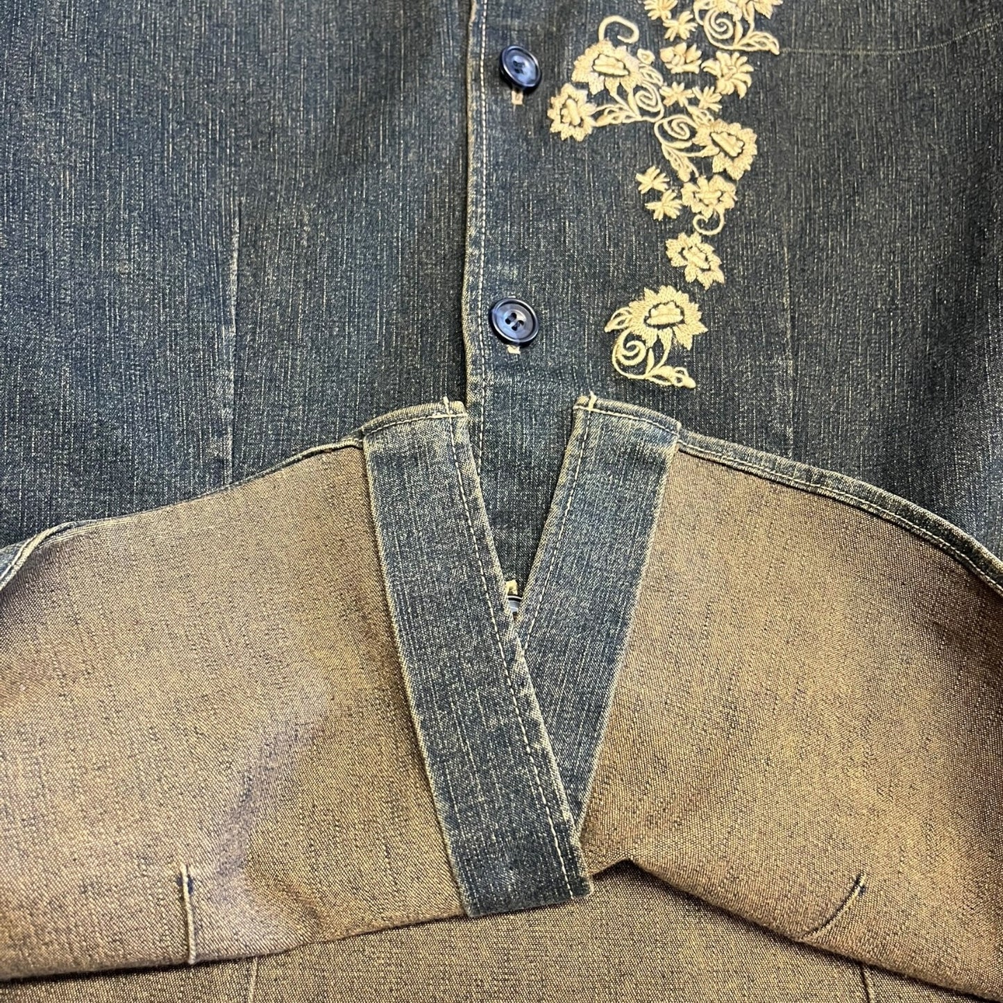 Tornado Mart Embroidered Denim Jacket