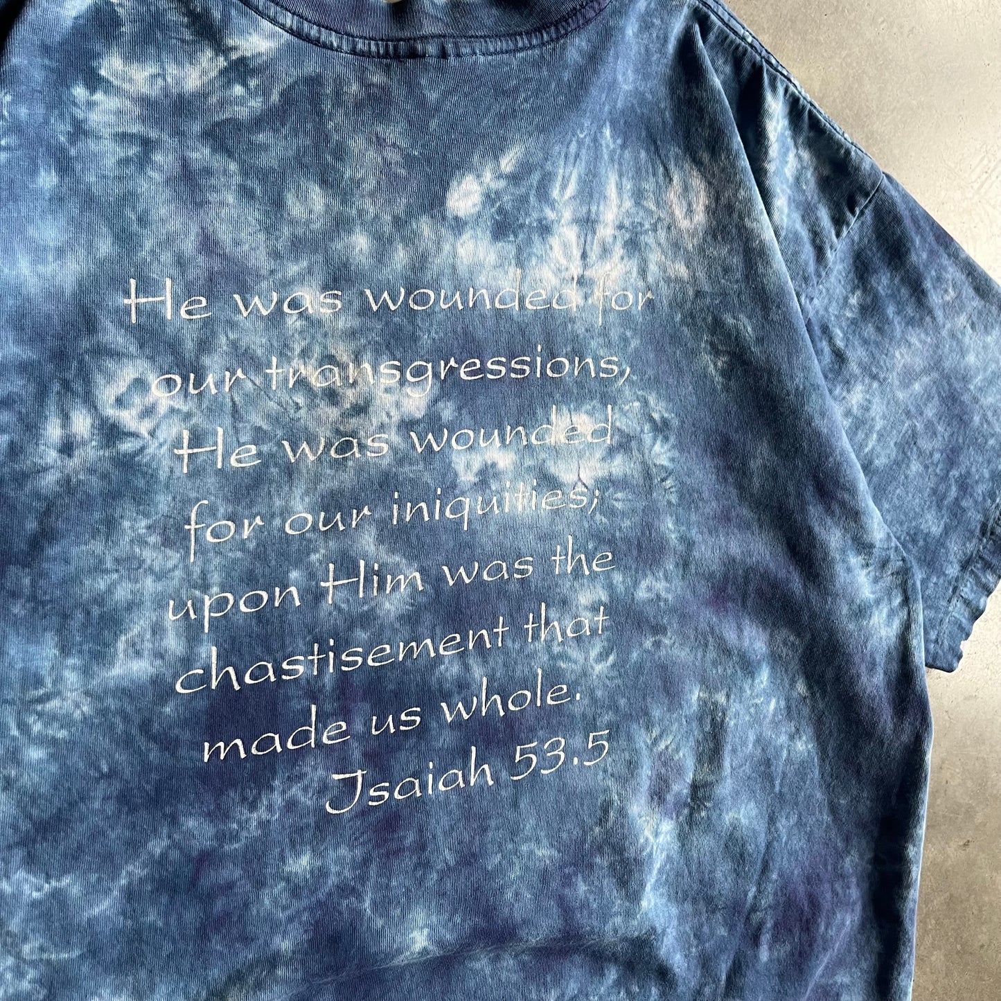 Vintage Gustave Dore Crucifixion Tie Dye Jesus T Shirt