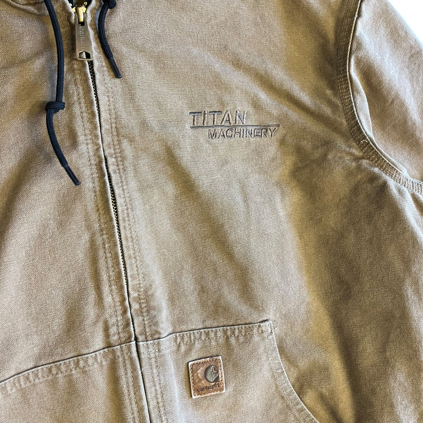 Carhartt ‘J25 CML’ Camel Tan Embroidered Active Jacket
