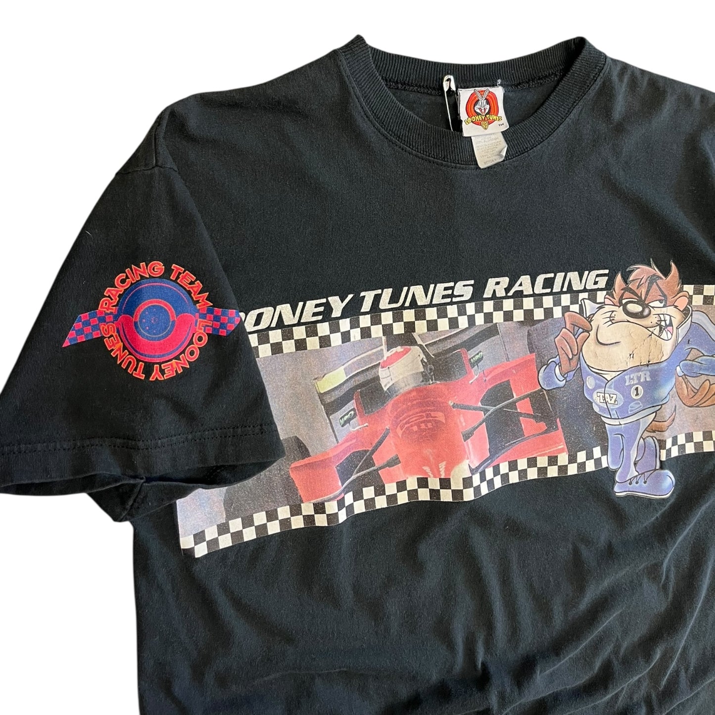 Vintage Looney Tunes Racing Taz Black Tee