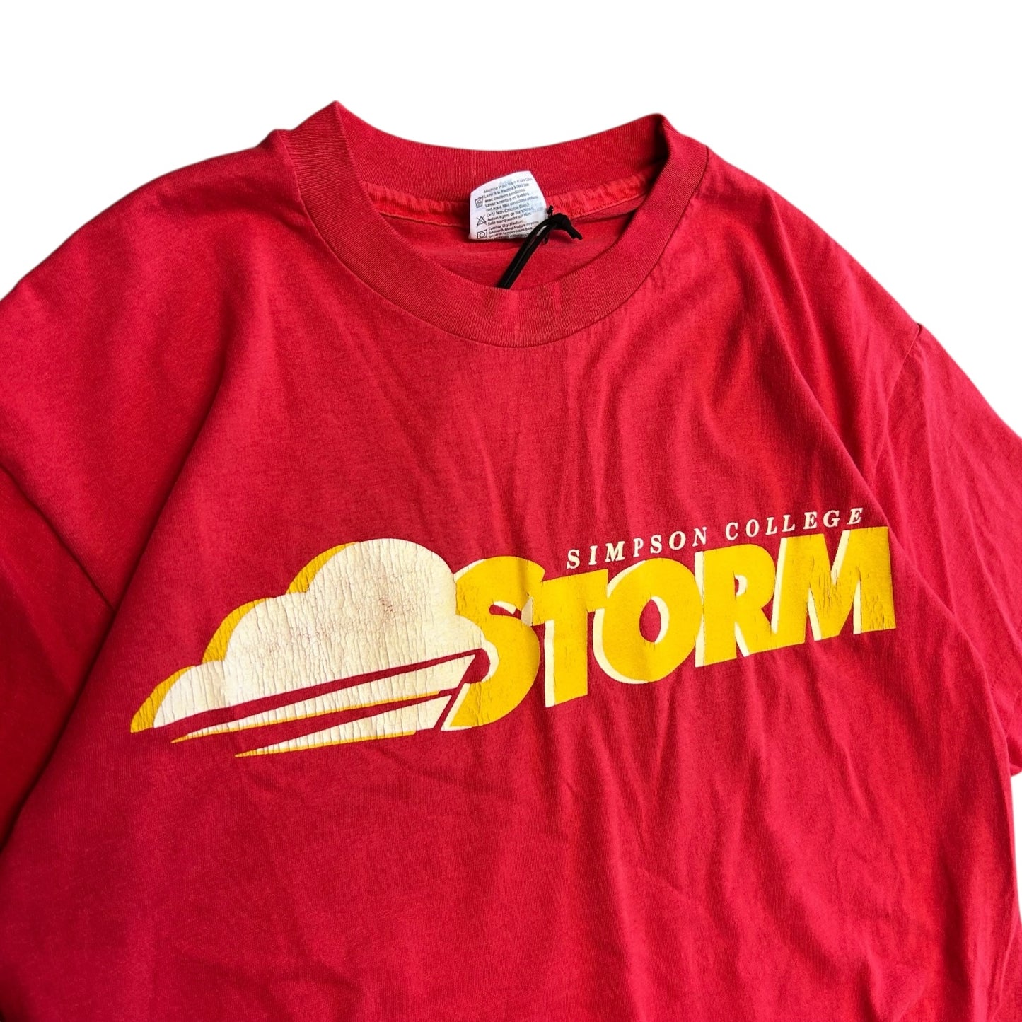 Vintage Simpson College Storm Red Tee