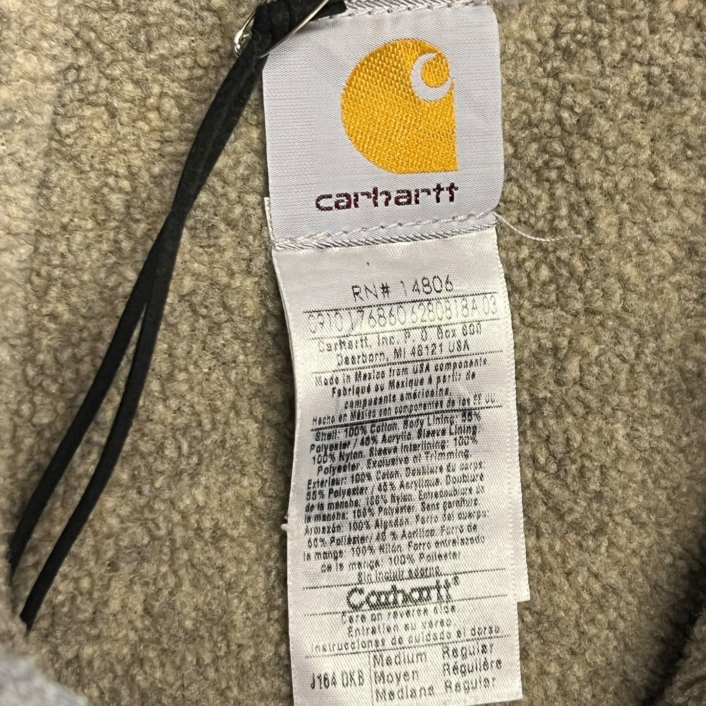 Carhartt ‘J164 DKB’ Fleece Lined Arctic Jacket