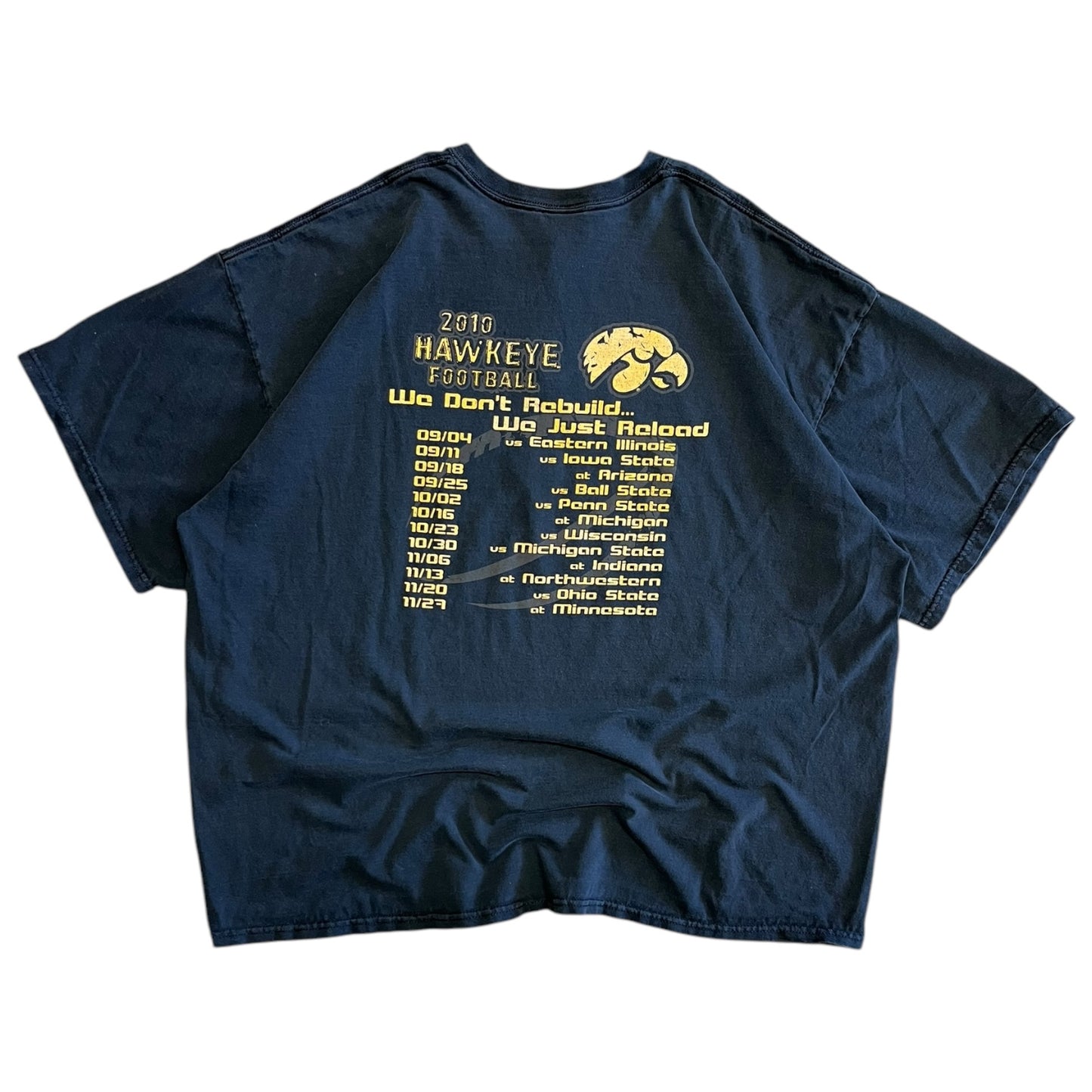 Y2K 2010 Iowa Hawkeye Football Tee