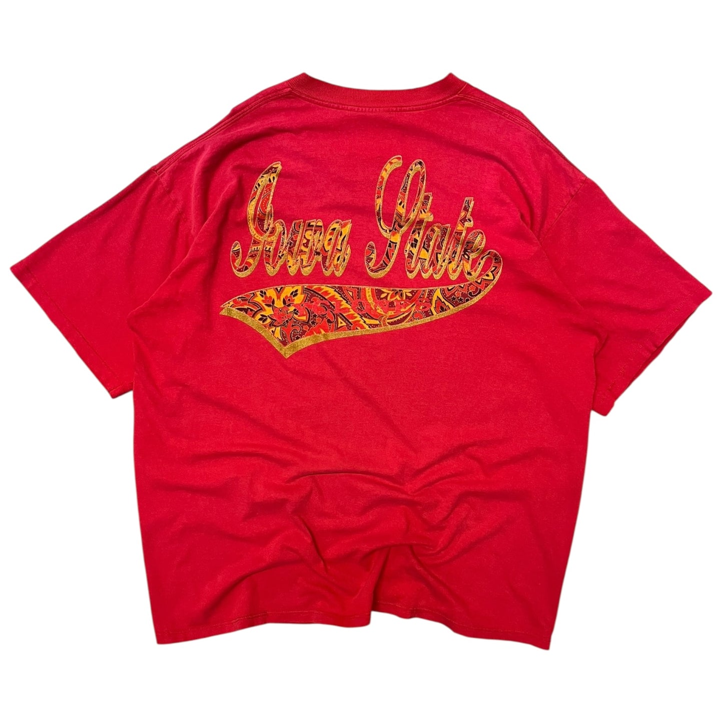 Vintage Iowa State Paisley Spell Out Tee
