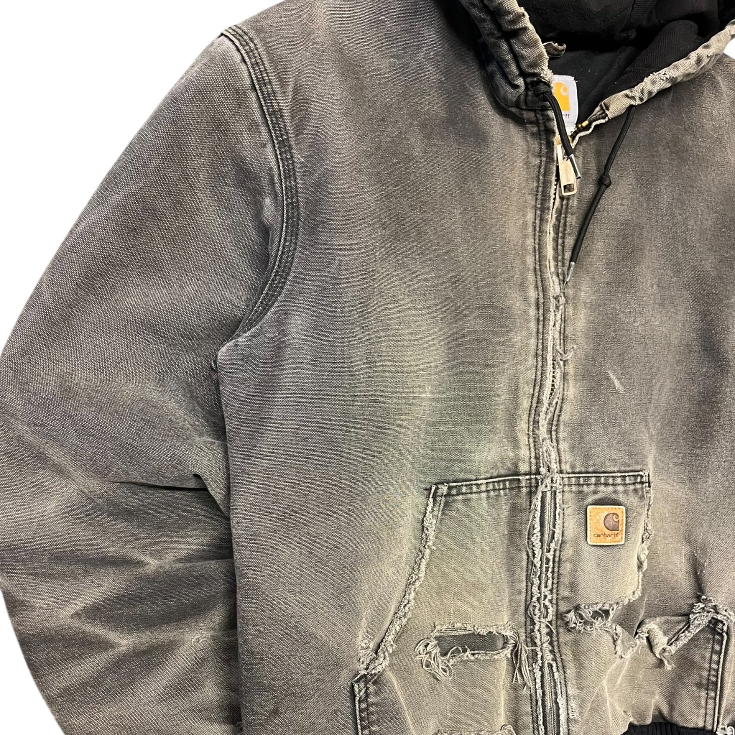 Carhartt ‘J130 BLK’ Thrashed Black Active Jacket