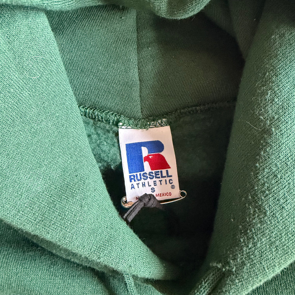 Vintage Russell Athletic Forest Green Blanket Hoodie