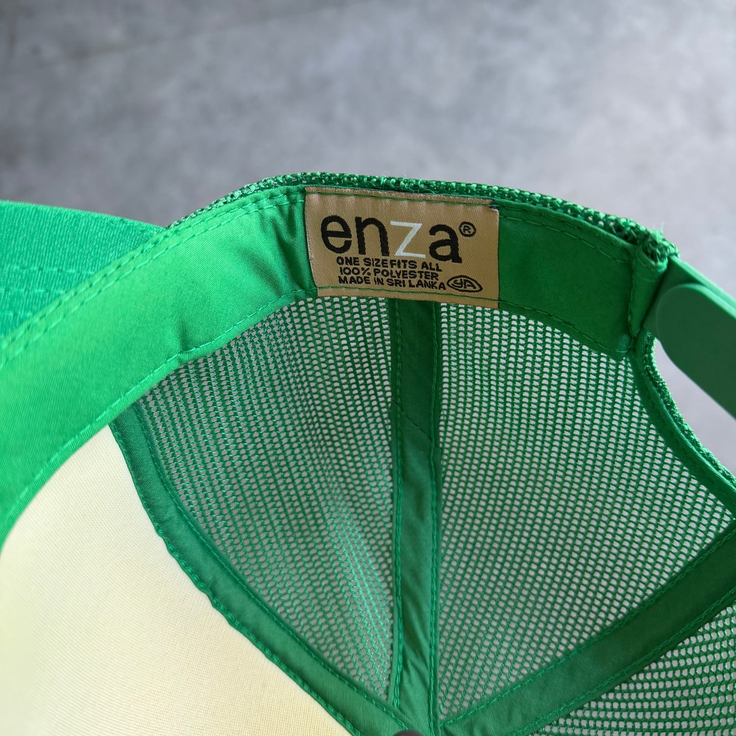 Vintage Green & Yellow ‘W’ Mesh Trucker Hat