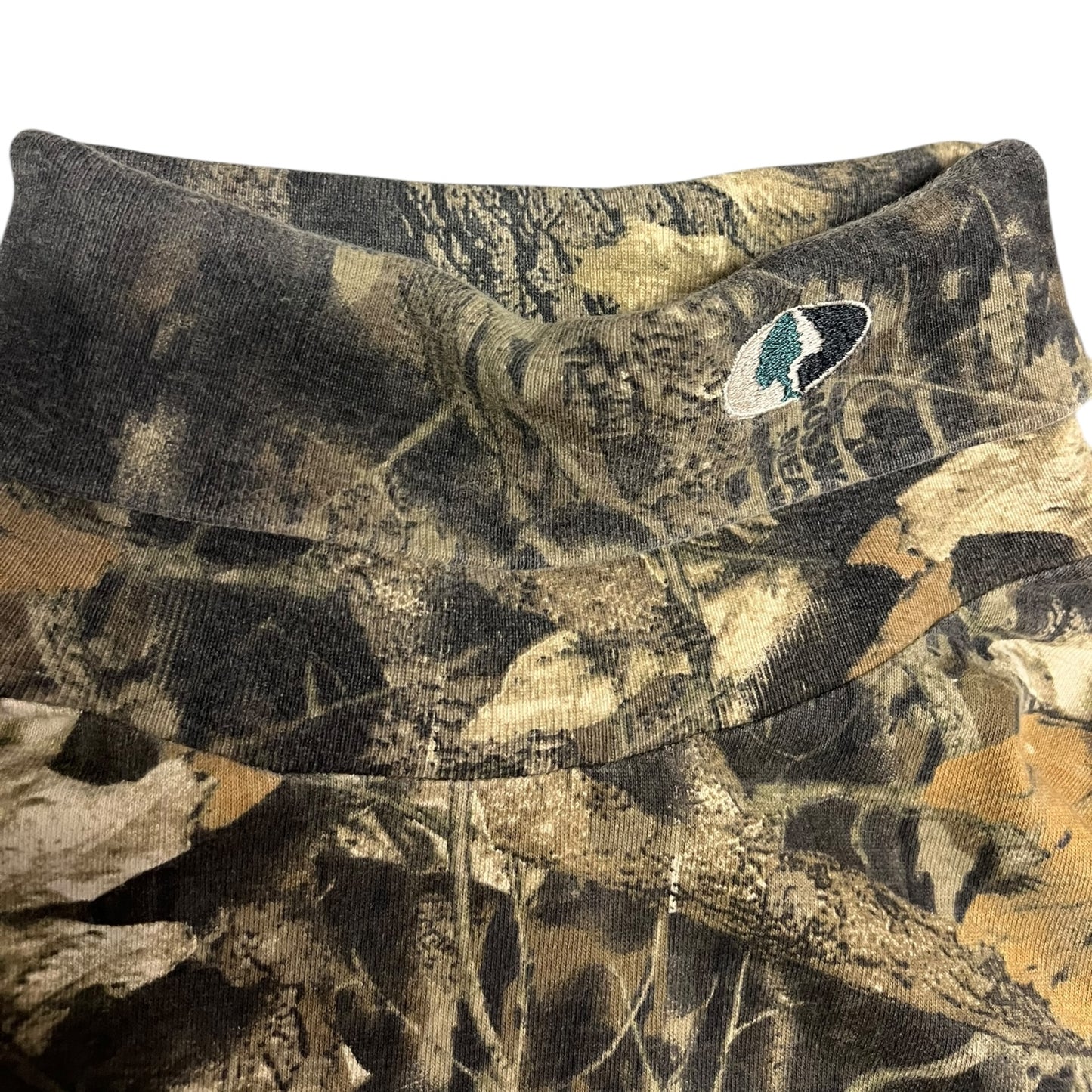 Vintage Mossy Oak Break Up Camo Mock Neck LS