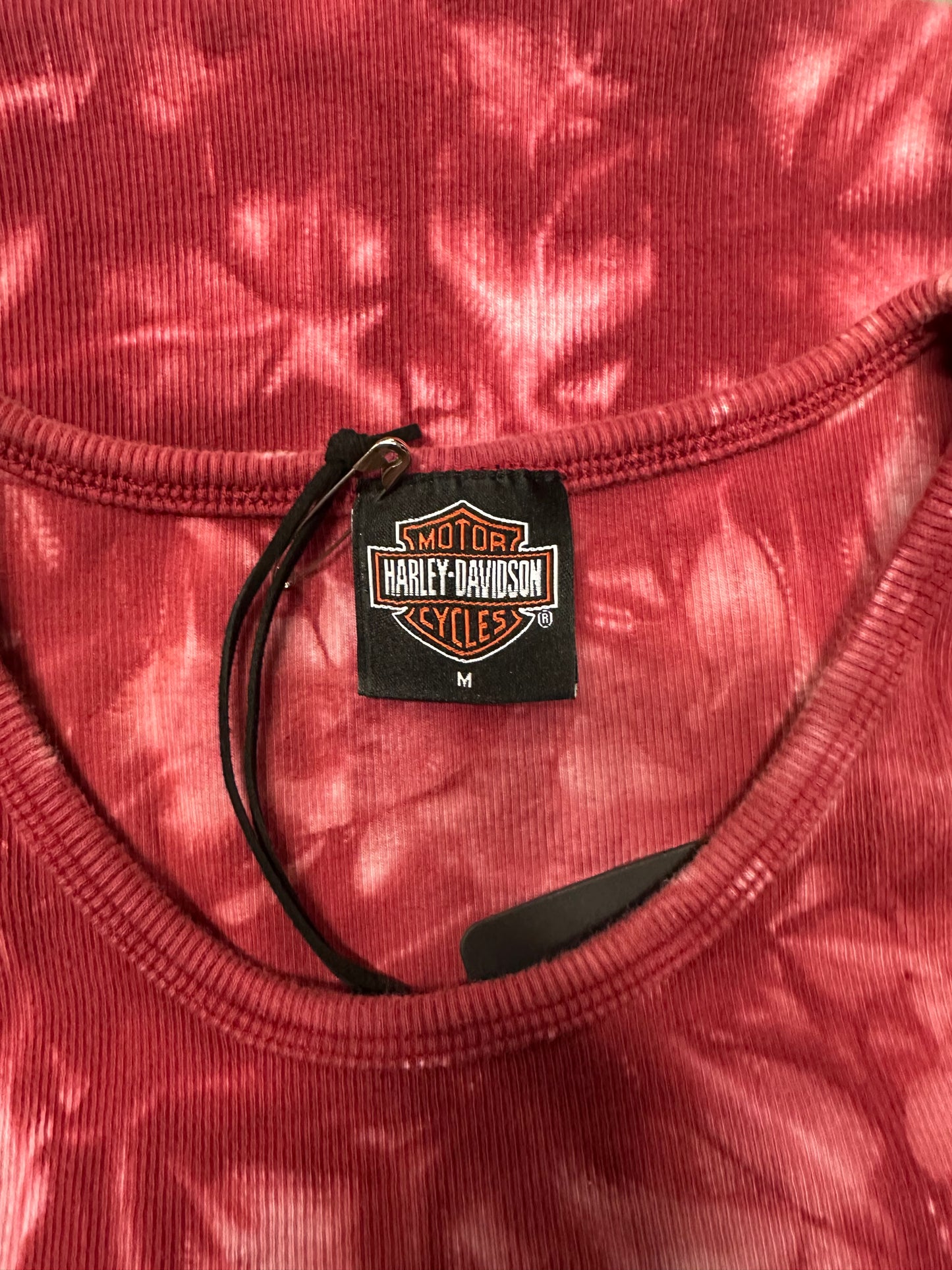 Women’s Y2K Harley Red Tie Dye Tank