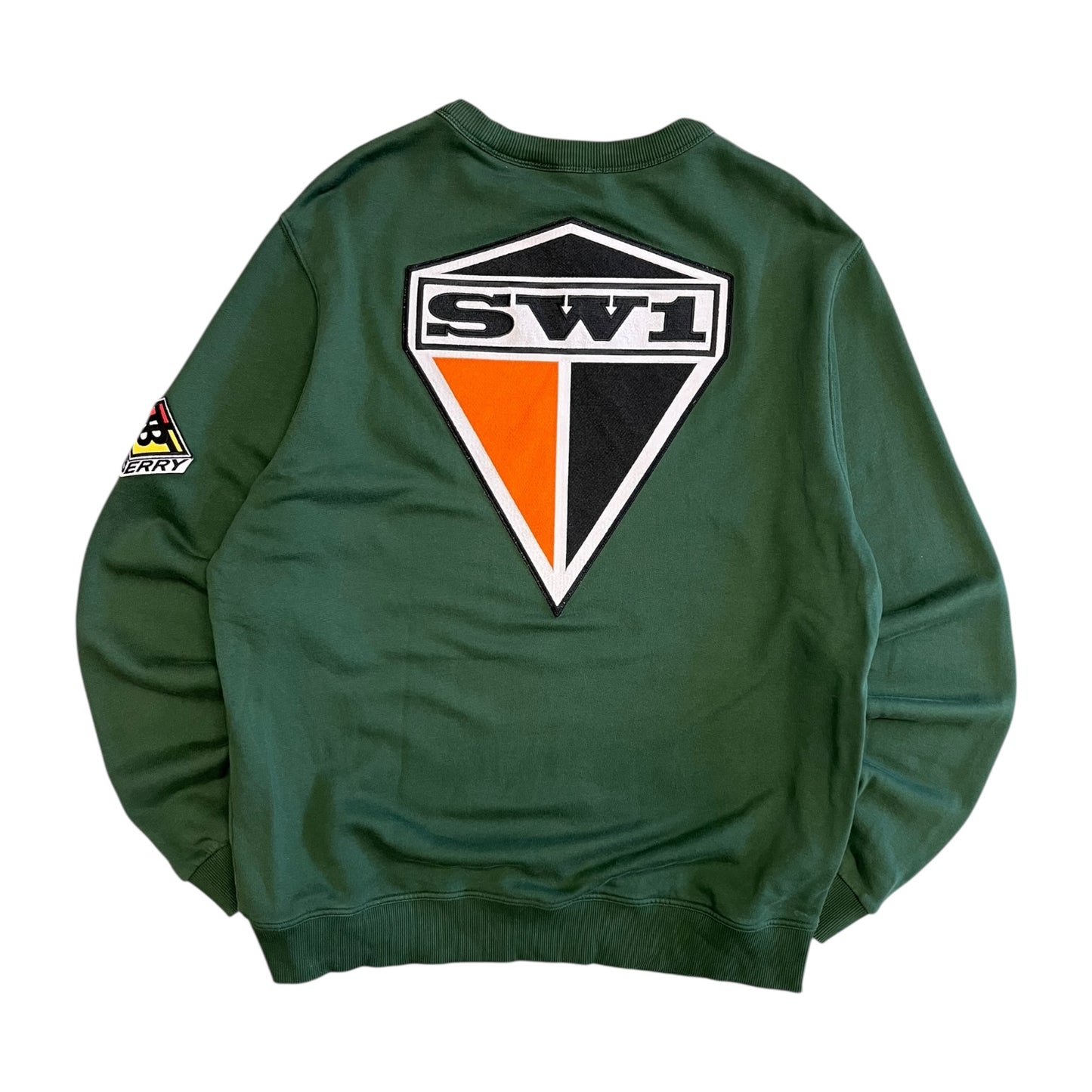 Burberry Kelly Green Patch Crewneck Sweatshirt