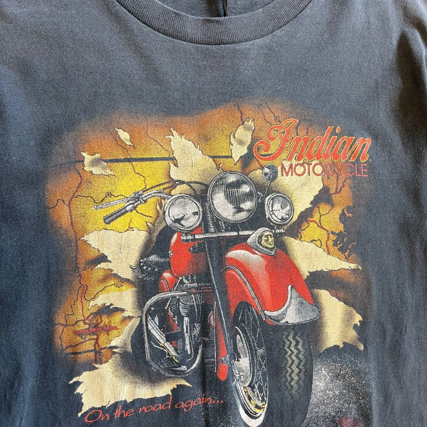 Vintage Indian Motorcycles 3D Emblem Style Tee