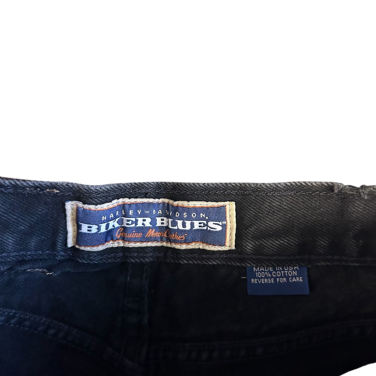 Vintage Women’s Harley Davidson Biker Blues Black Jeans