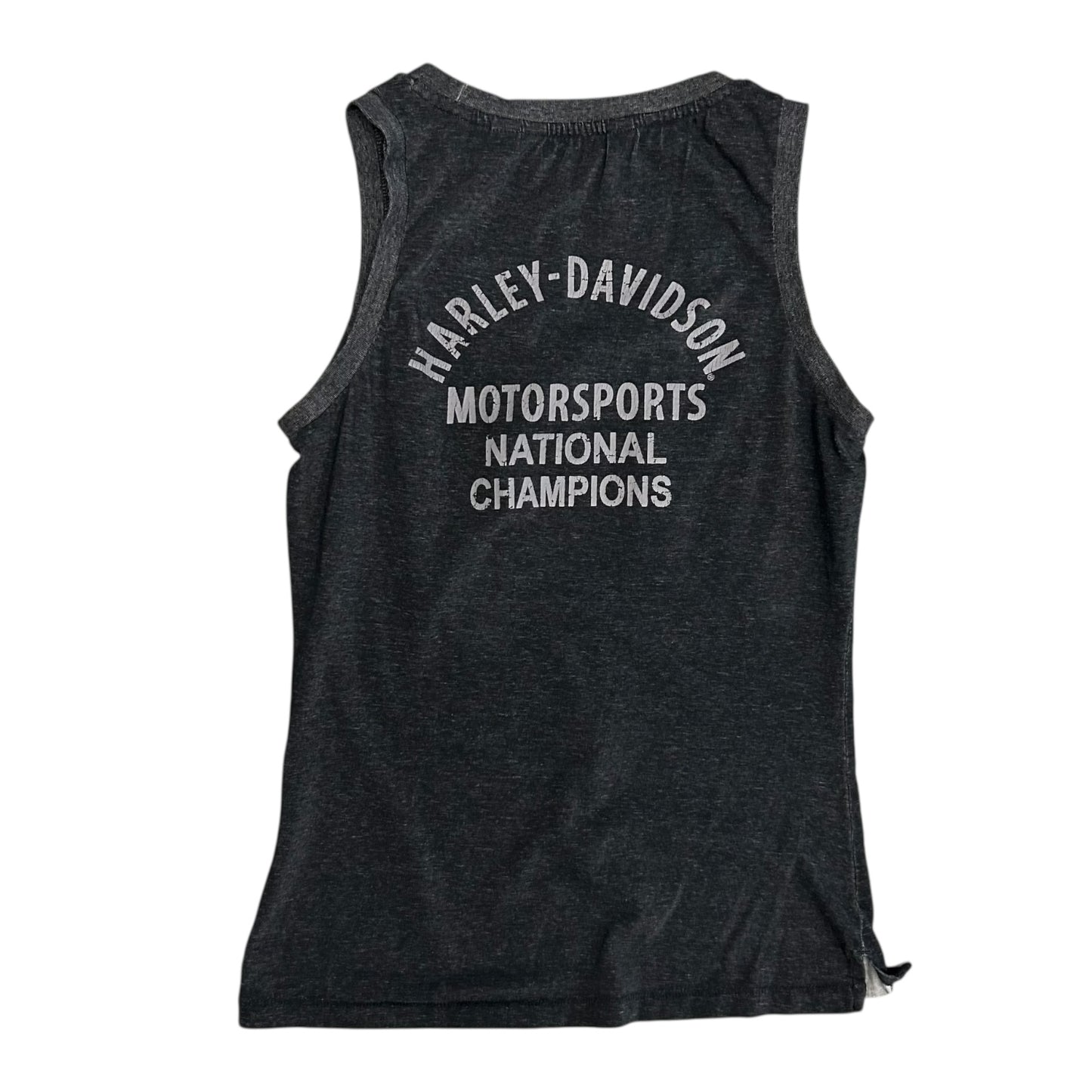 Y2K Women’s Harley Davidson Checkered Flag Tank Top