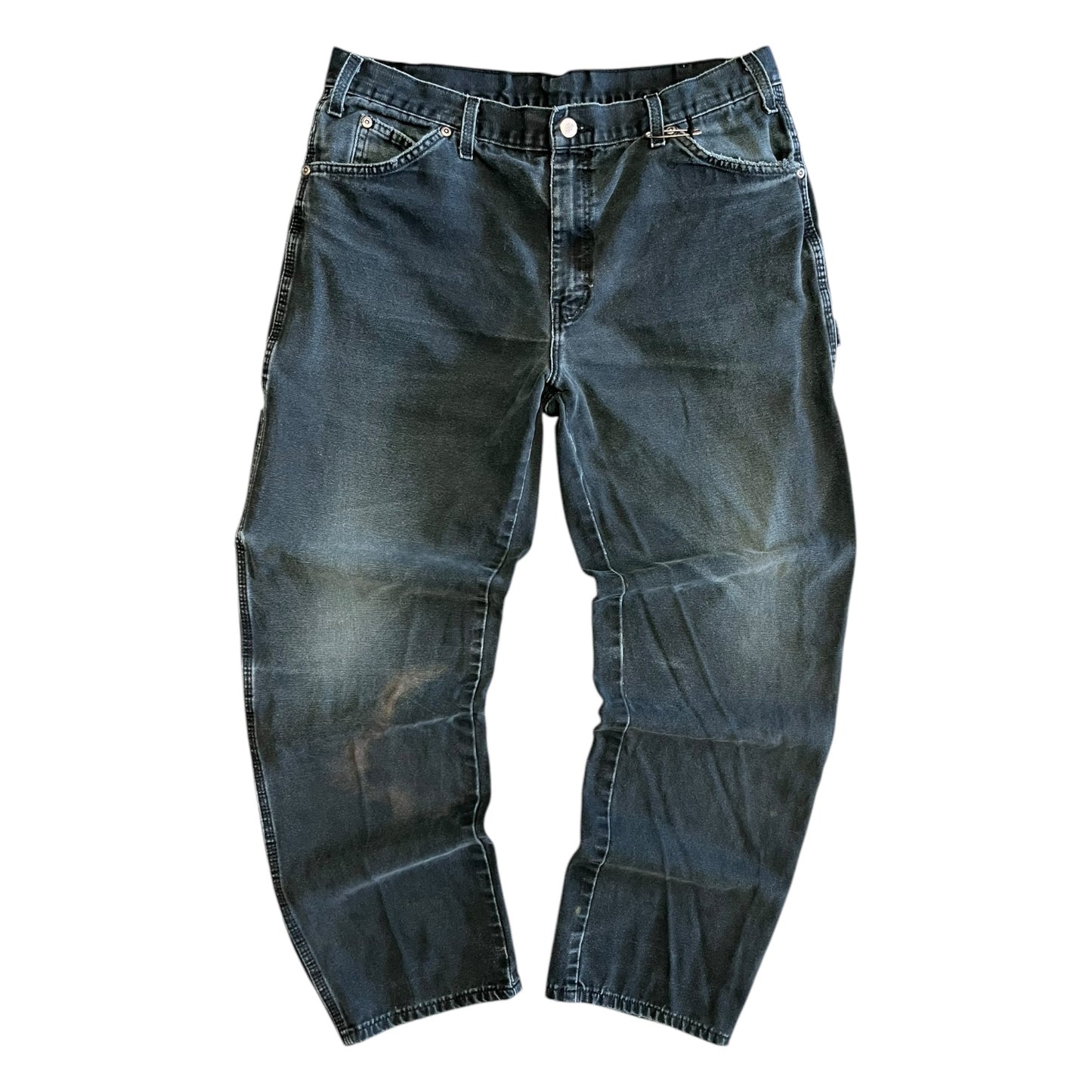 Vintage Dickies Faded Black Heavy Canvas Carpenter Pants