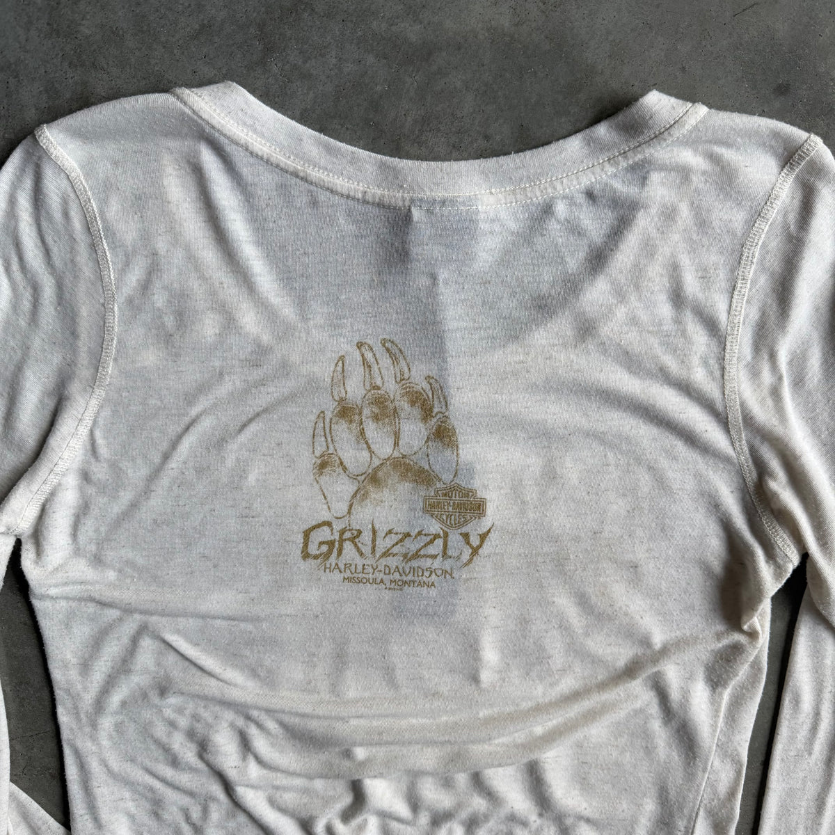 Women’s Harley Davidson Cream Lace Long Sleeve